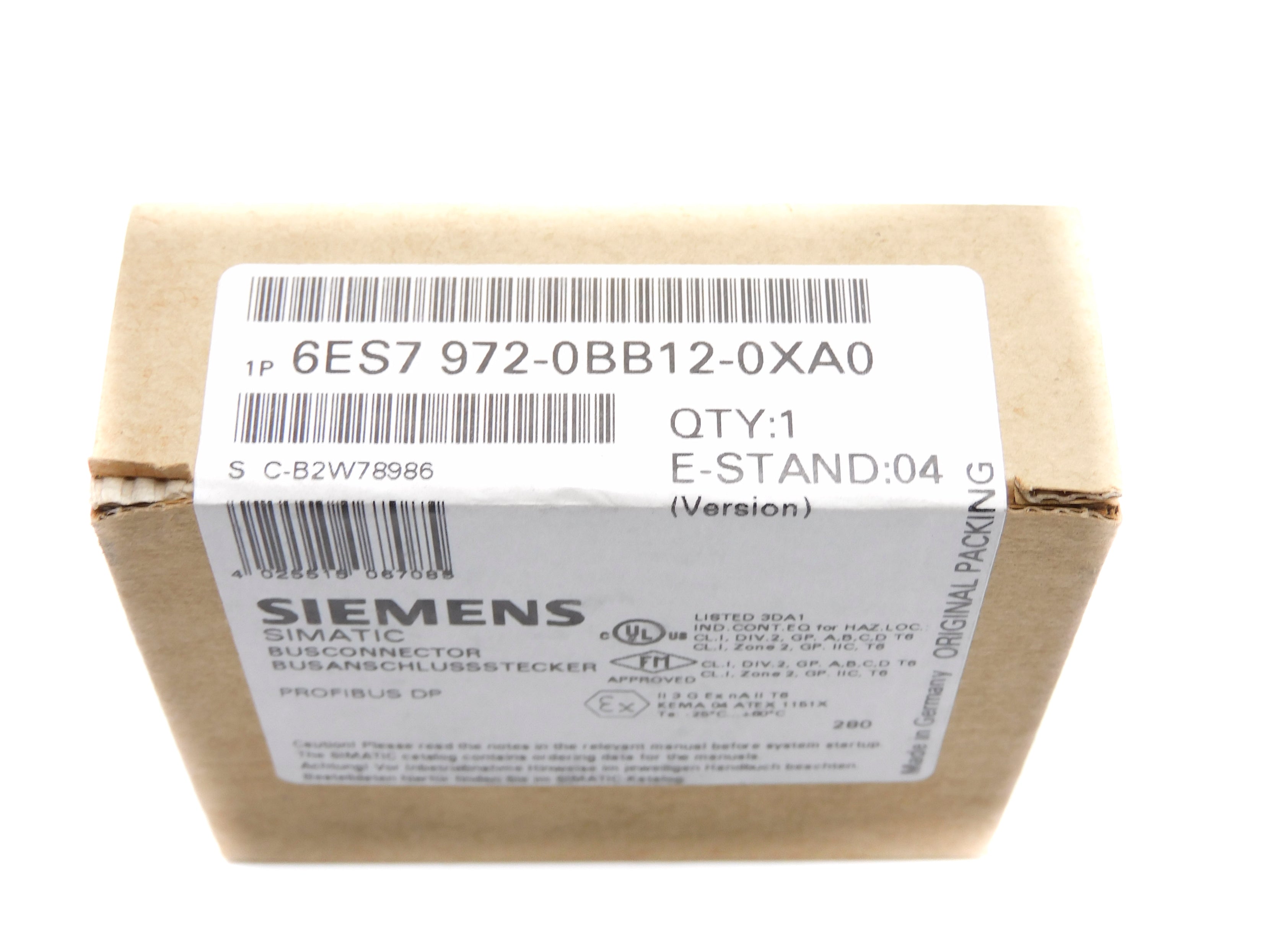 SIEMENS 6ES7972-0BB12-0XA0 NSFS