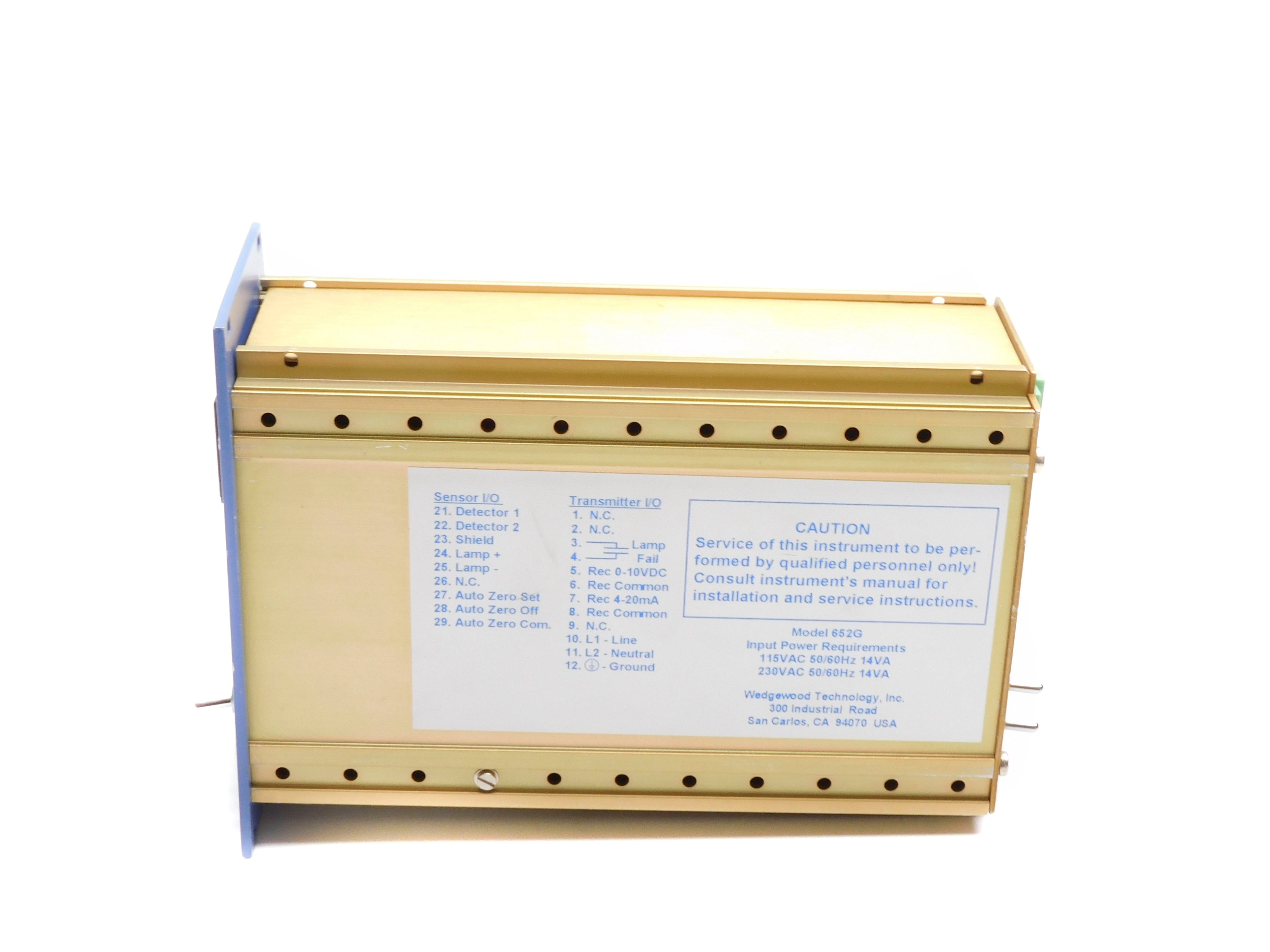 WEDGEWOOD TECHNOLOGY 652A-V-G-CF010 UNMP