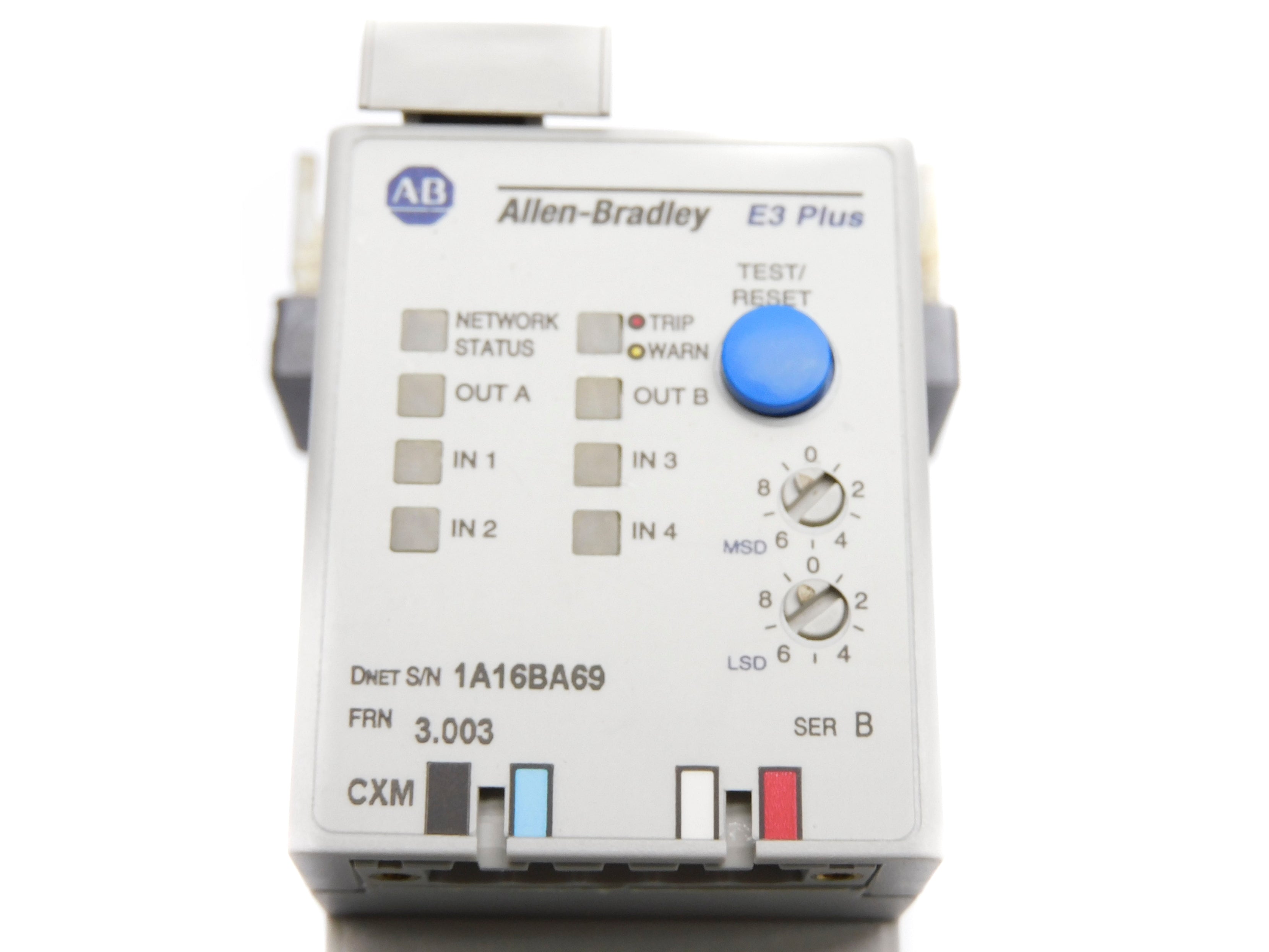ALLEN BRADLEY 592-EC2BC SER. B F/W 3.003 600VAC 3-15A NSNP
