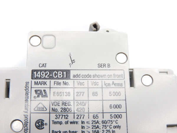 ALLEN BRADLEY 1492-CB1H060N SER. B 6A 277VAC NSMP