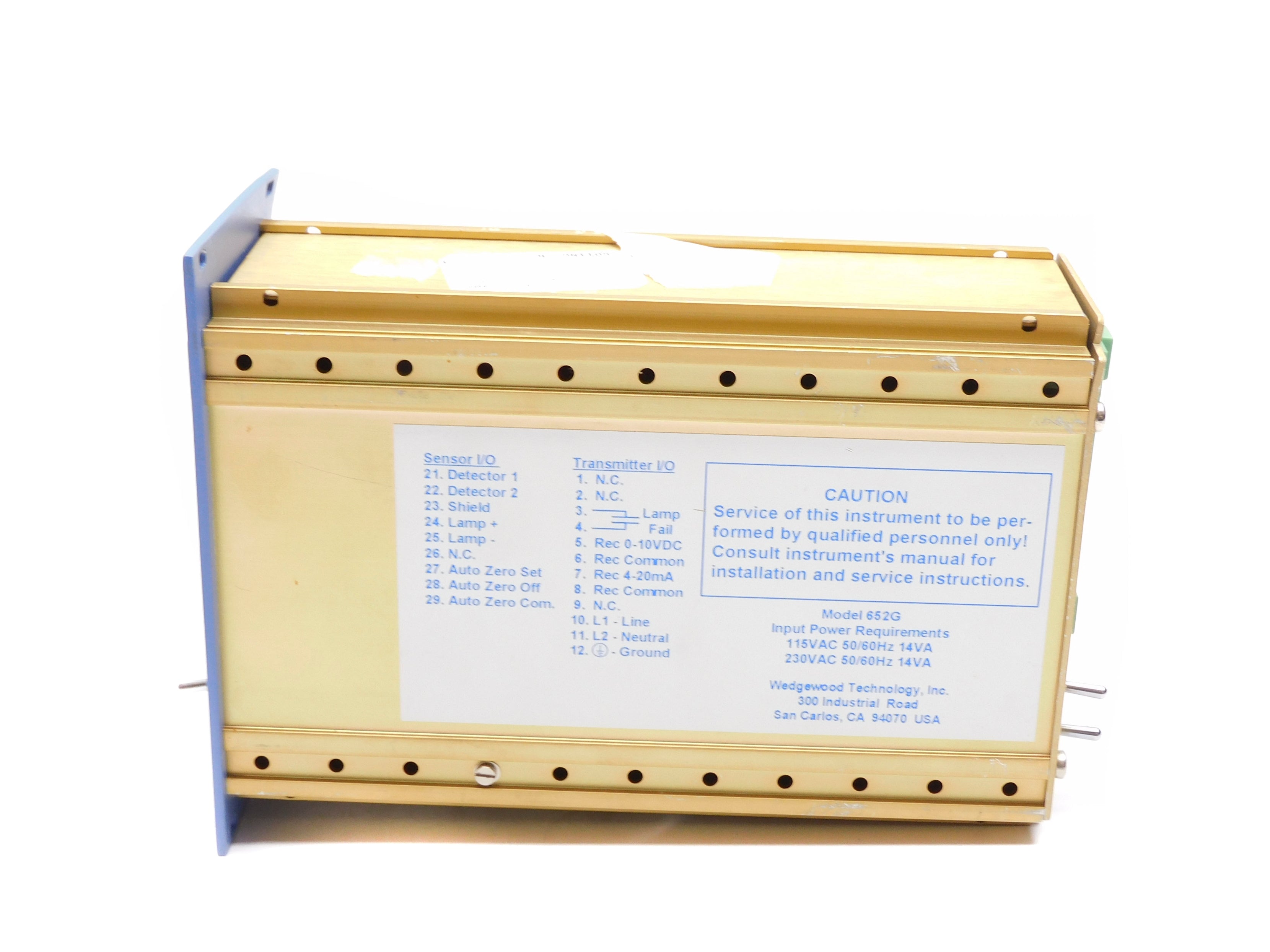 WEDGEWOOD TECHNOLOGY 652A-V-G-CF035 UNMP