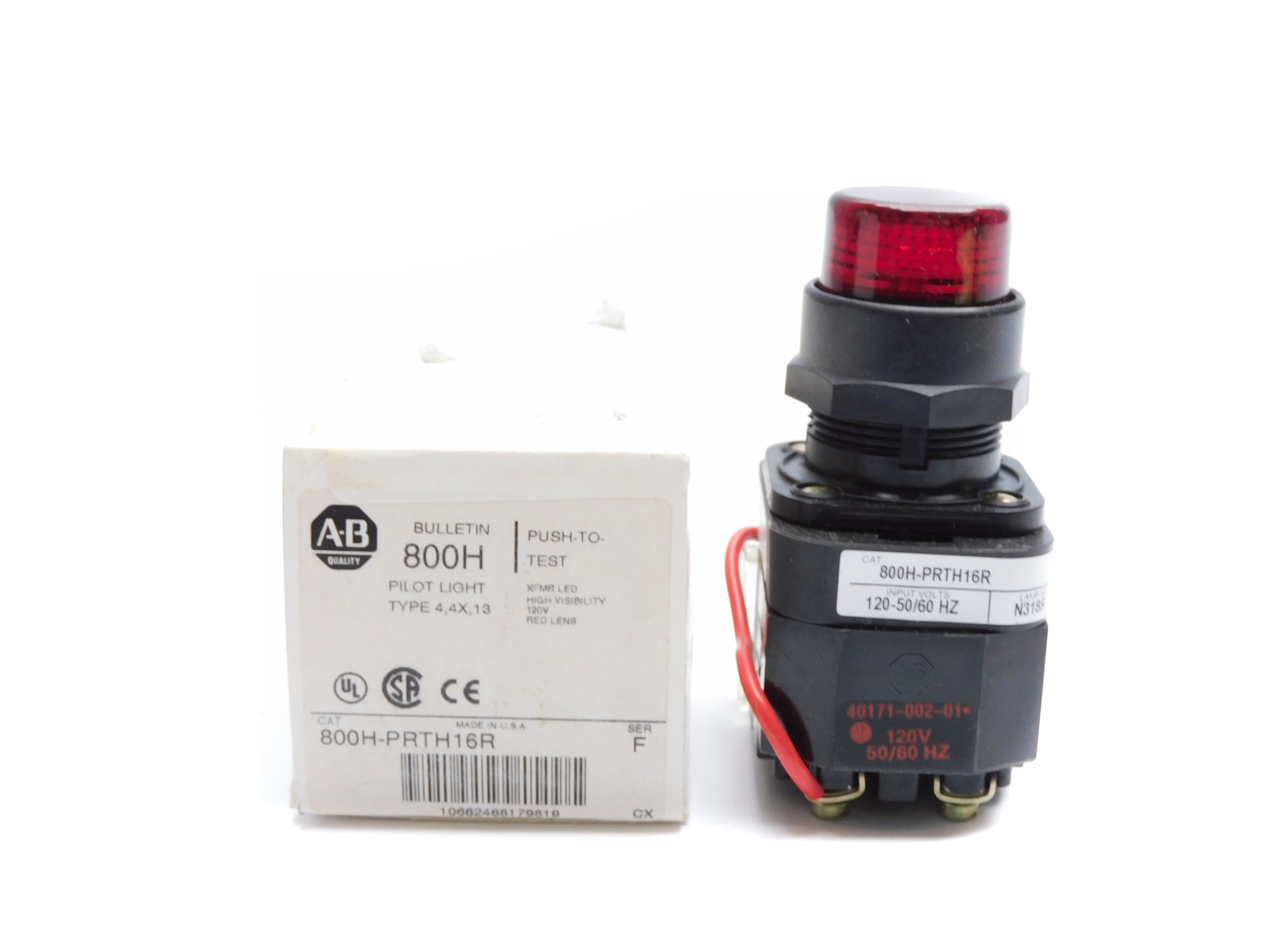ALLEN BRADLEY 800H-PRTF16R SER. F (WH) NSMP