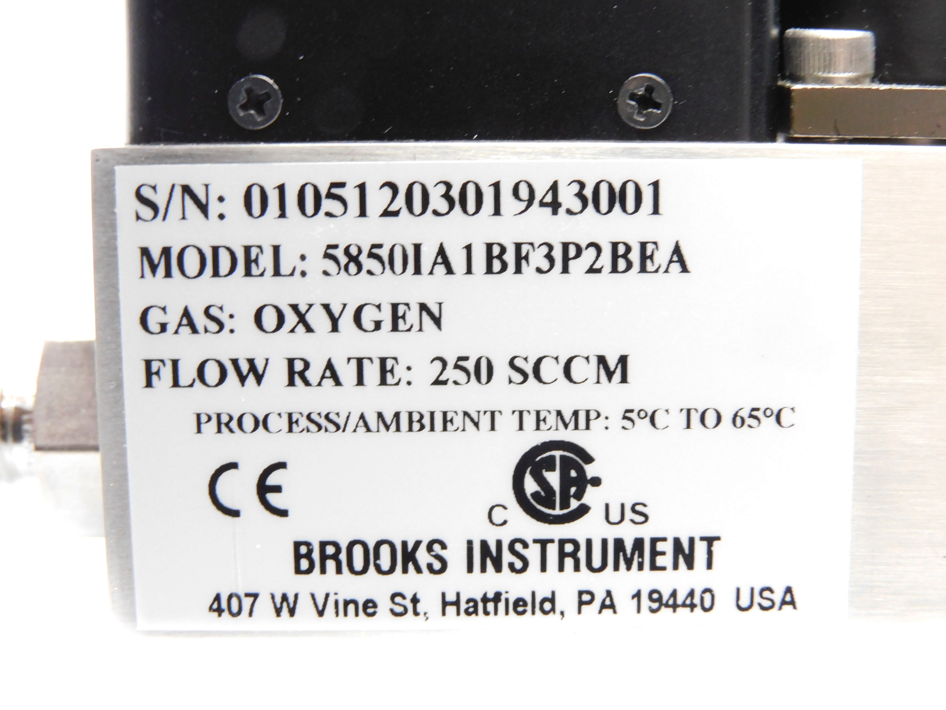 BROOKS INSTRUMENT 5850IA1BF3P2BEA BU-FWFC111196 UNMP