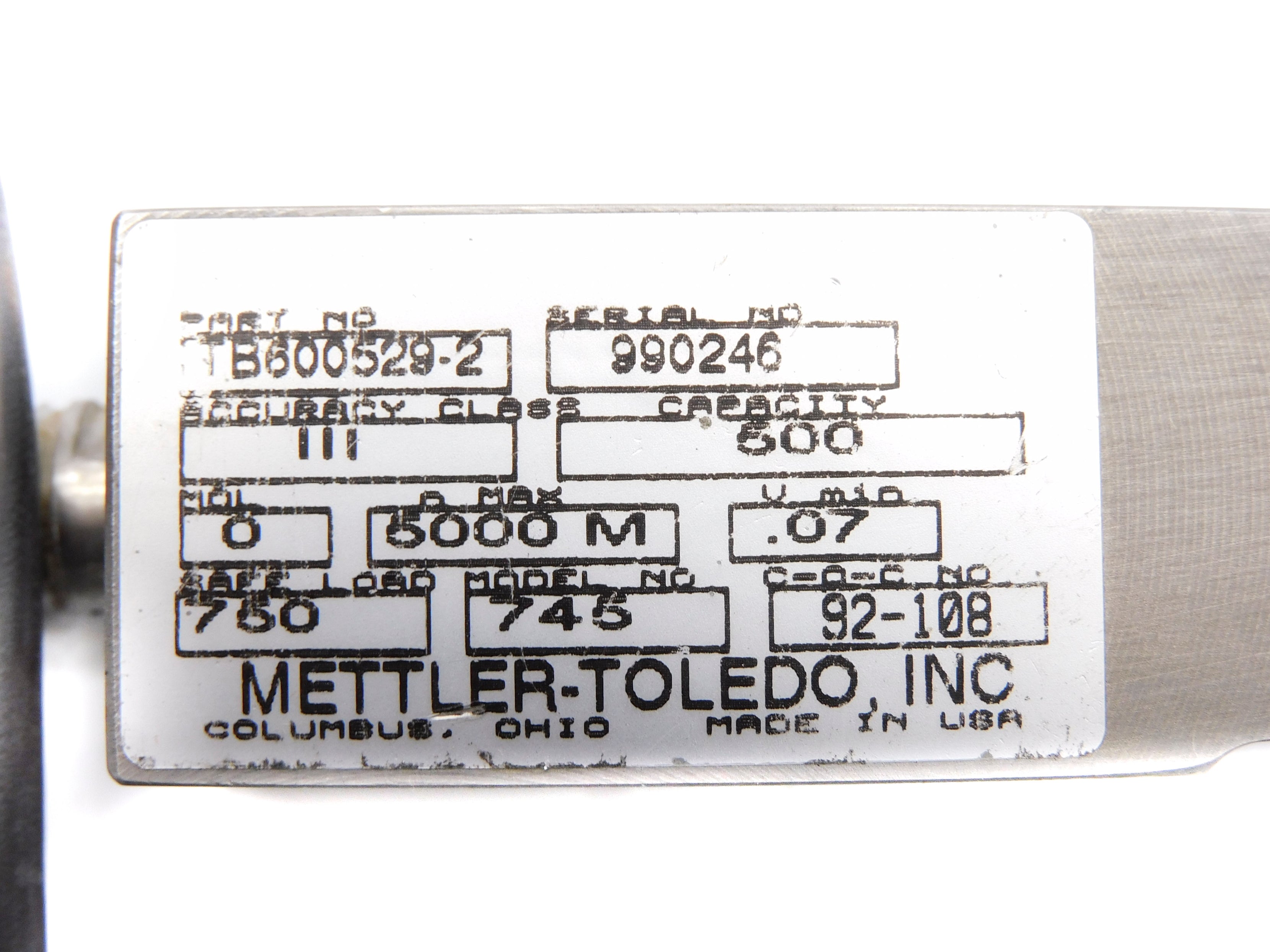 METTLER-TOLEDO TB600529-2 UNMP