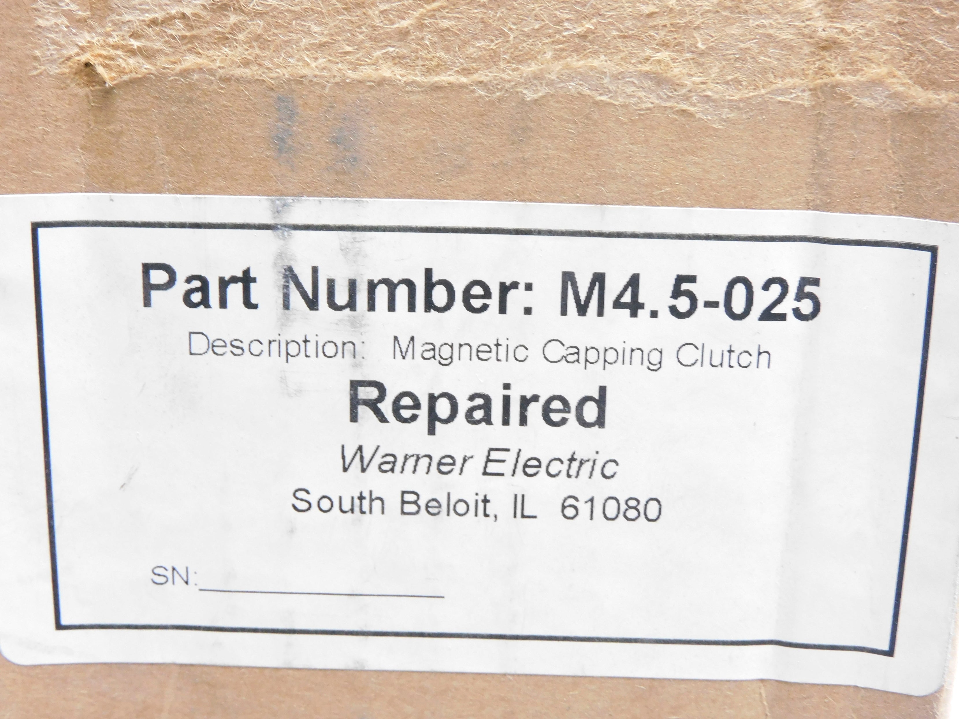 WARNER ELECTRIC M4.5-025 REMAN