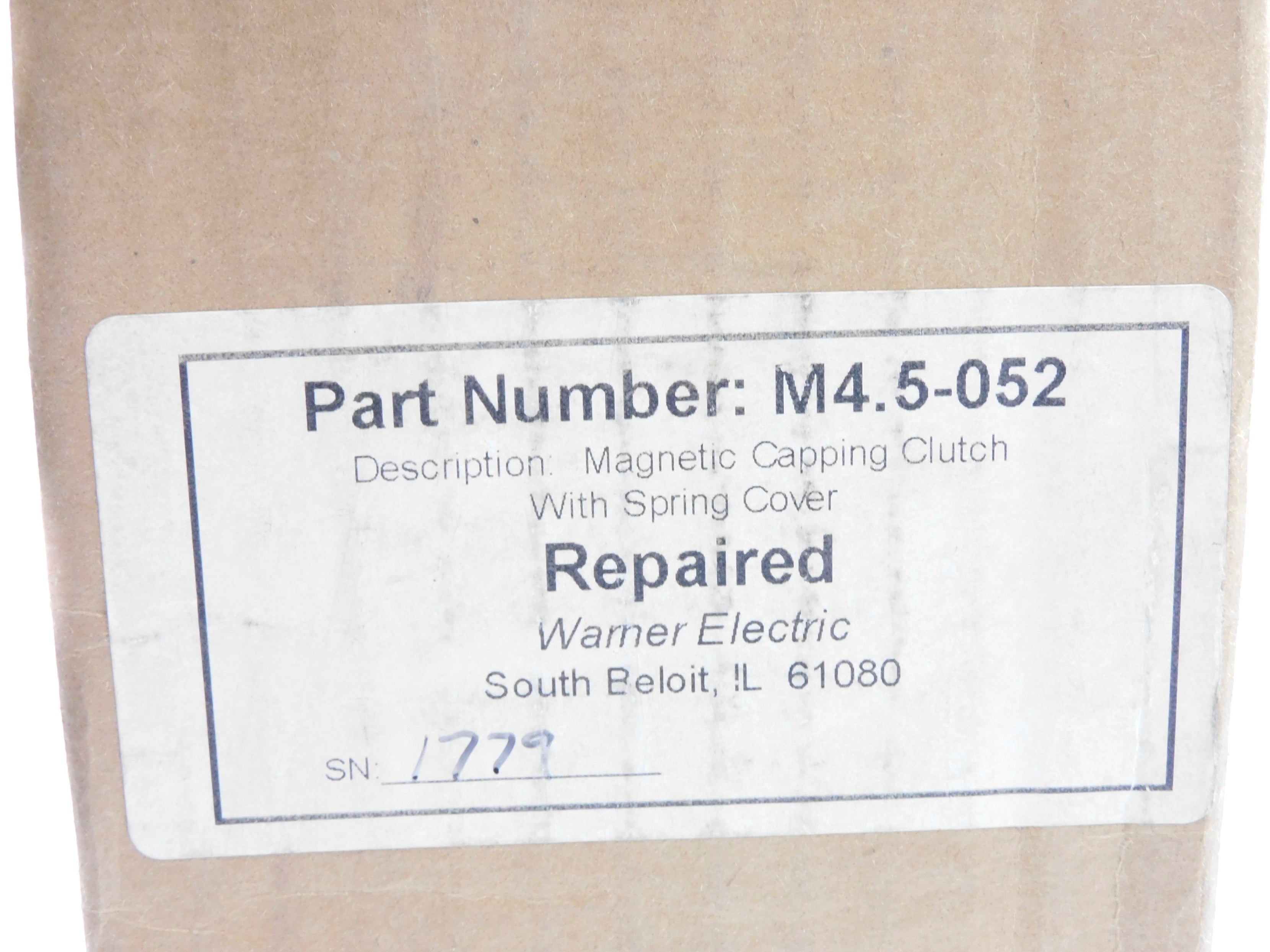 WARNER ELECTRIC M4.5-052 REMAN