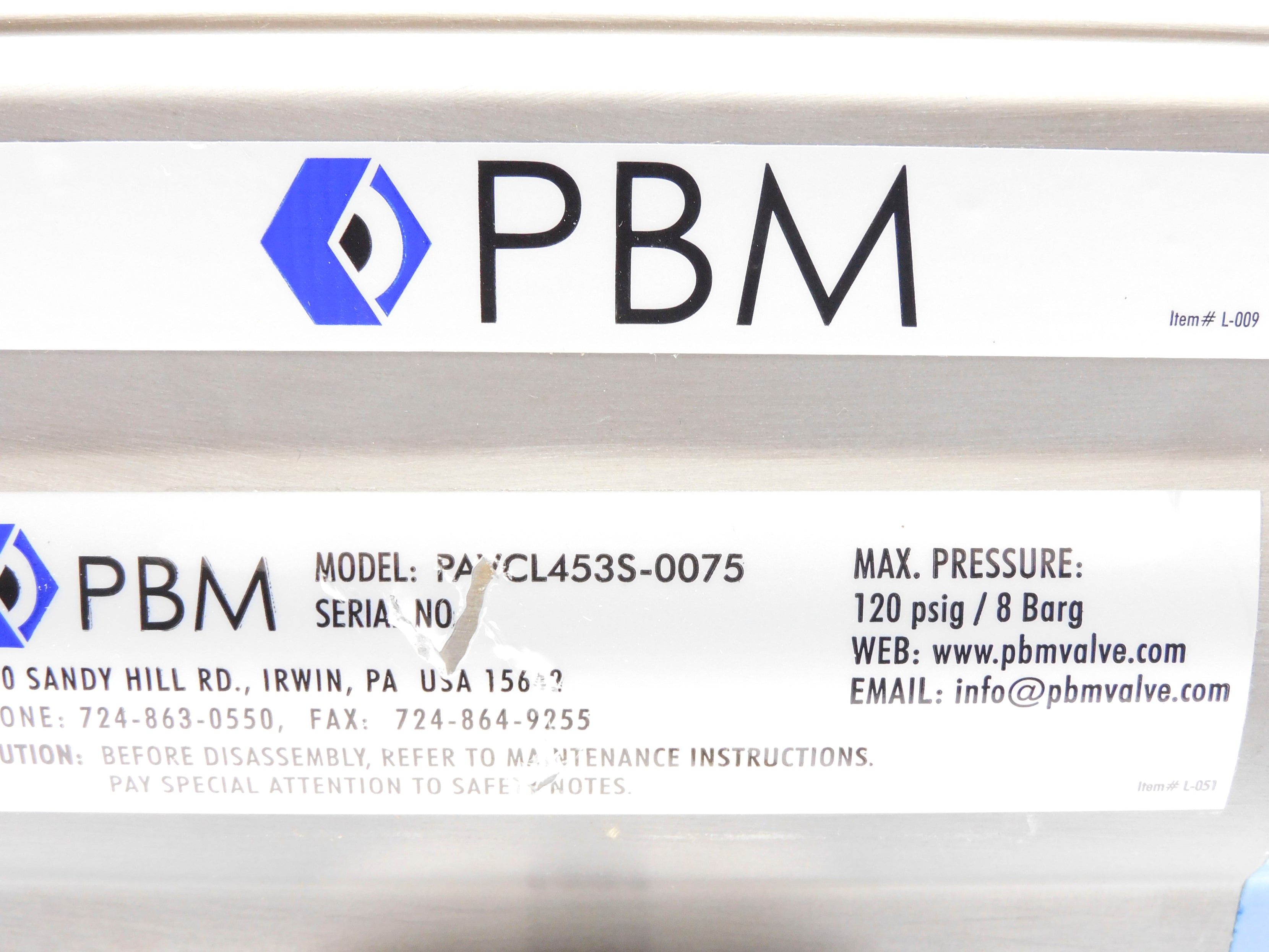 PBM PAVCL453S-0075 NSNP