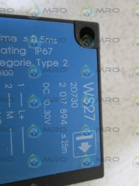 SICK PHOTOELECTRIC SENDER WS27-2D730 *NEW IN BOX*