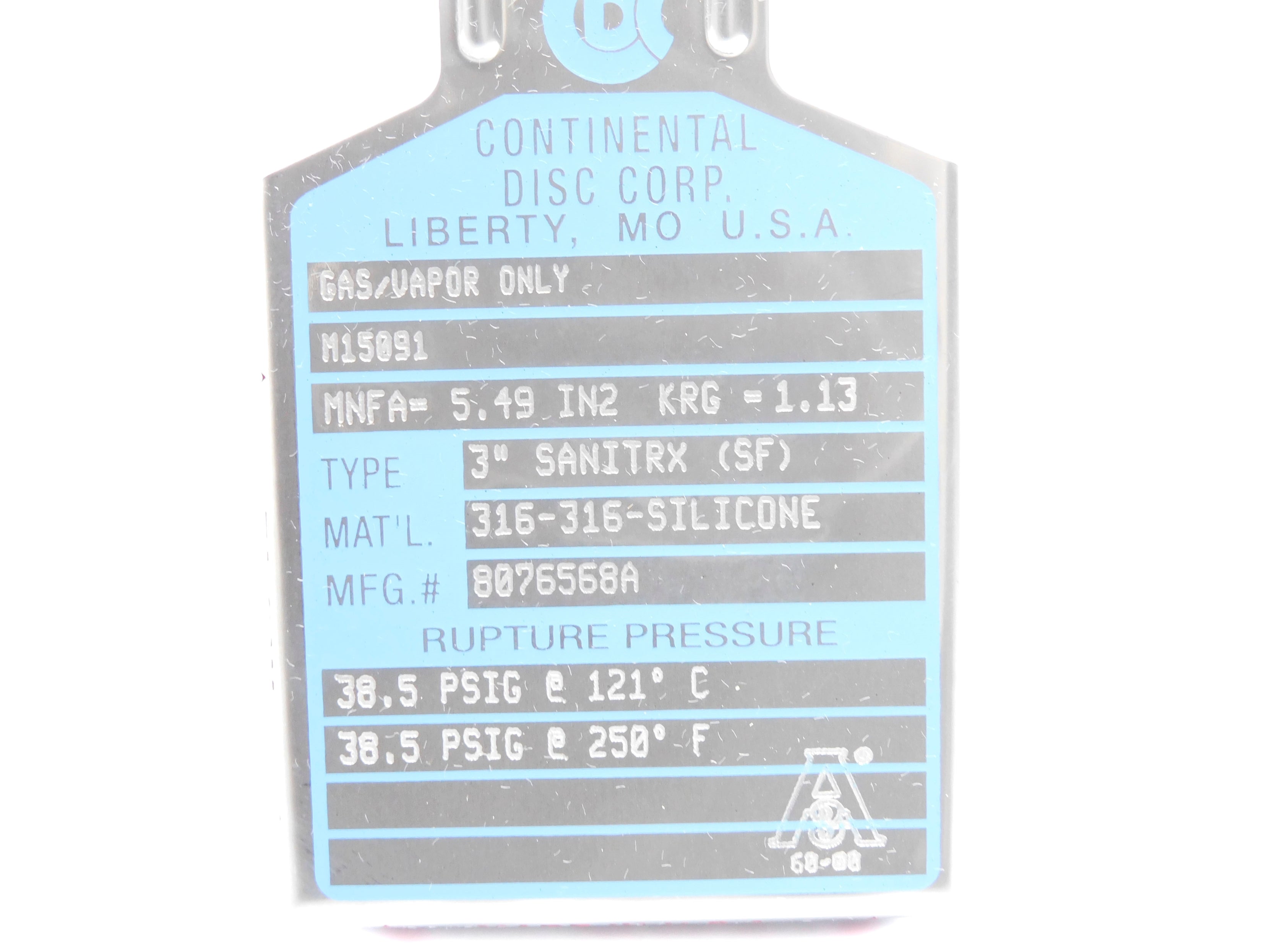 CONTINENTAL DISC 8076568A NSMP