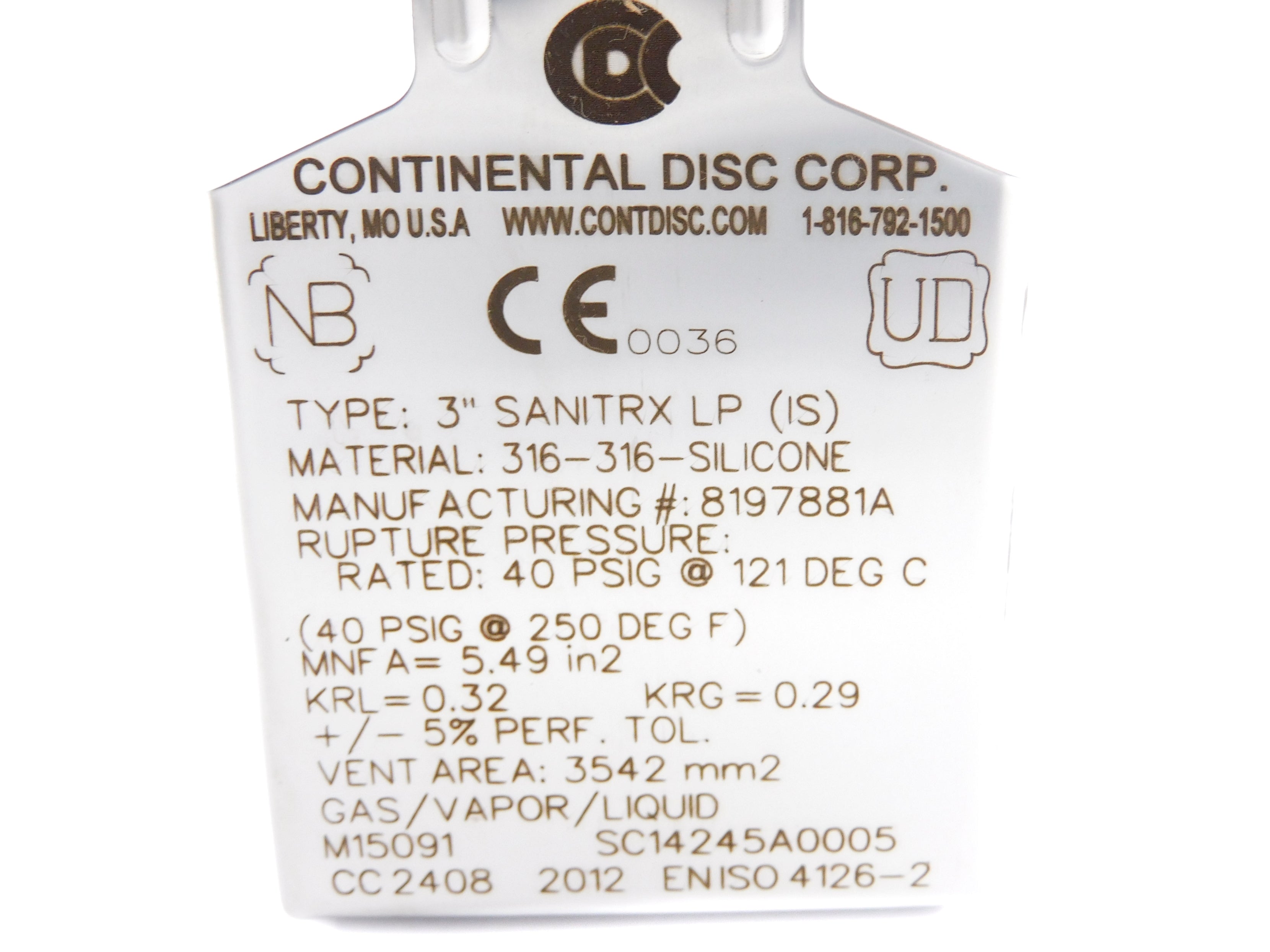 CONTINENTAL DISC 8197881A NSMP