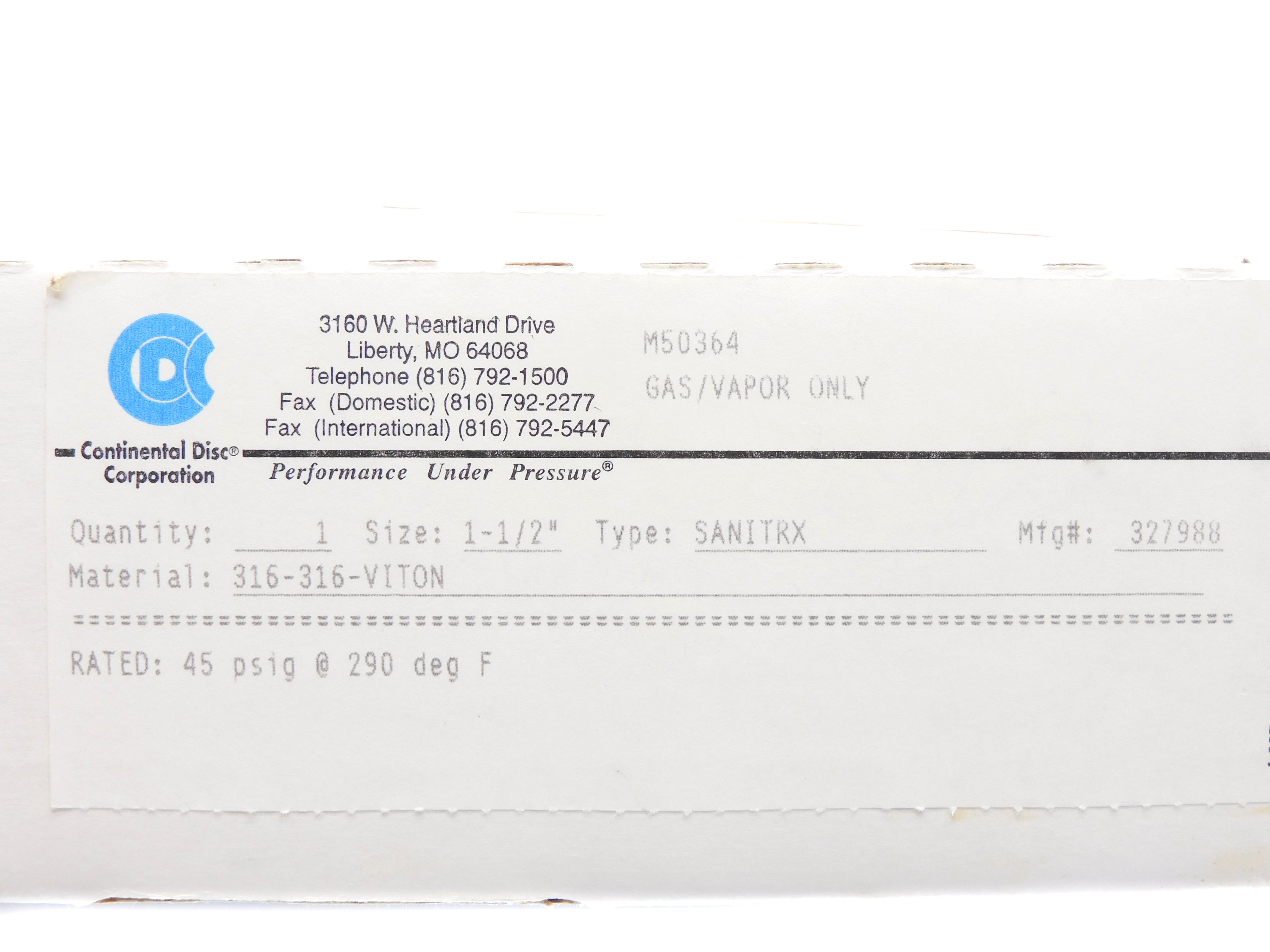CONTINENTAL DISC 327988 NSMP