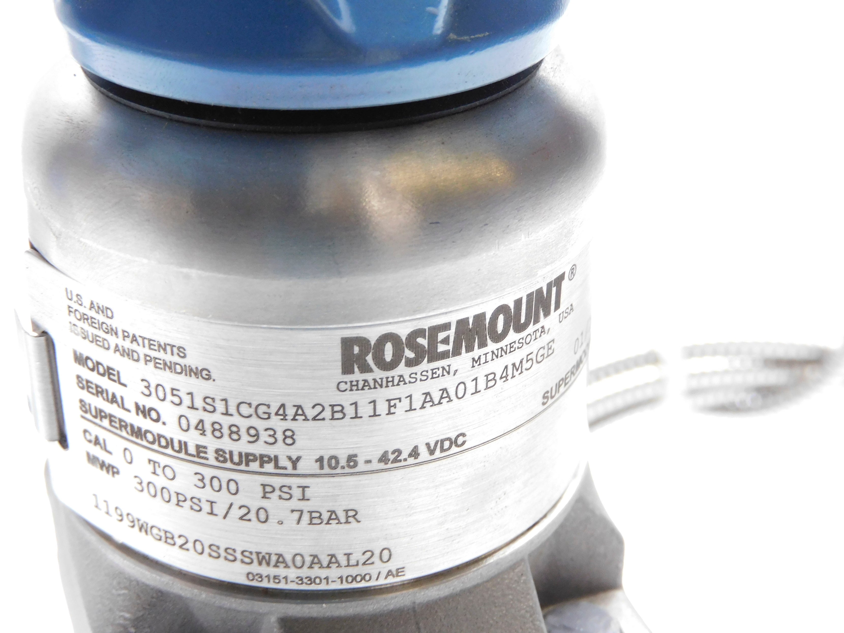 ROSEMOUNT 3051S1CG4A2B11F1AA01B4M5GE UNMP