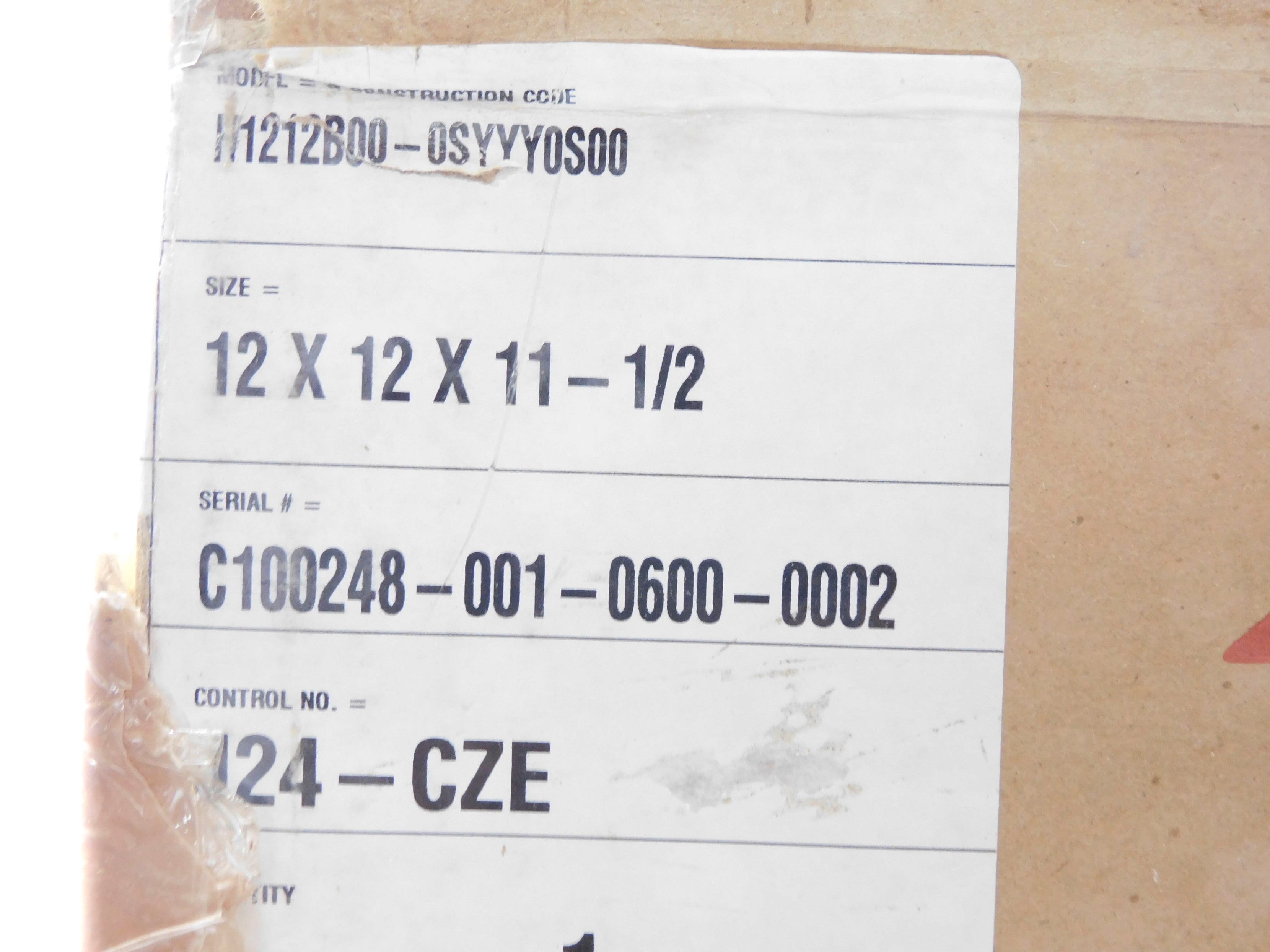 CLARCOR AIRGUARD H1212B00-0SYYY0S00 (AS PICTURED) NSMP