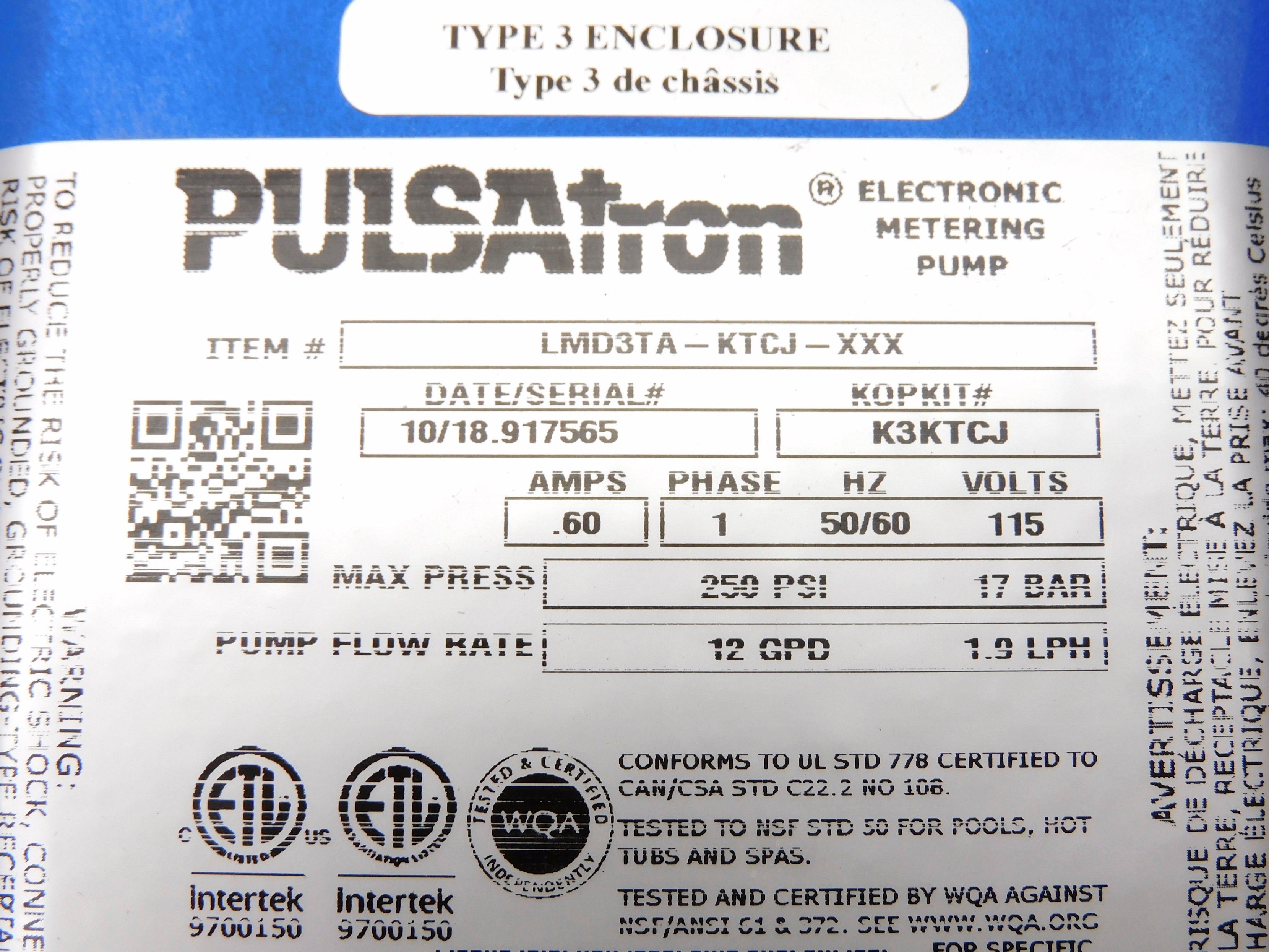 PULSATRON LMD3TA-KTCJ-XXX NSMP
