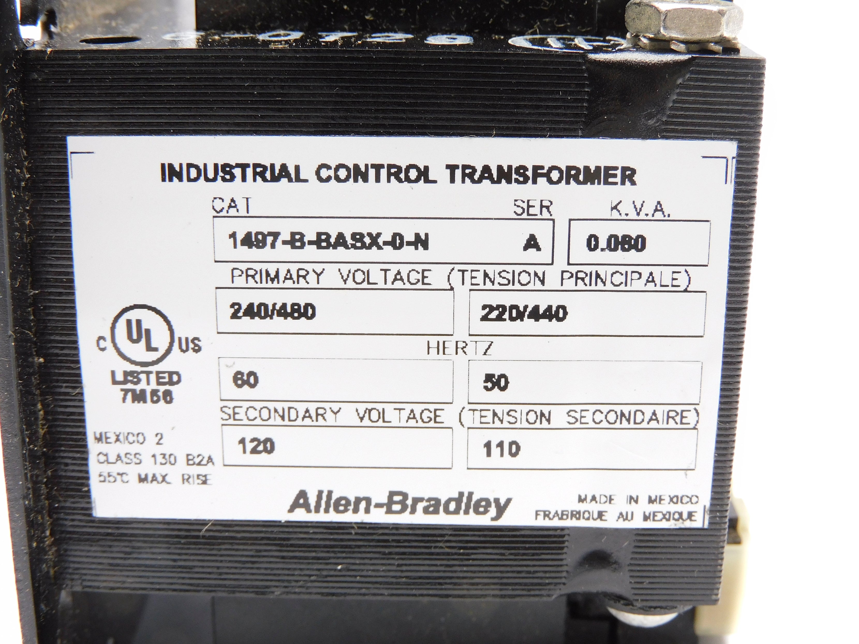 ALLEN BRADLEY 1497-B-BASX-0-N SER. A (BR/WH) NSMP