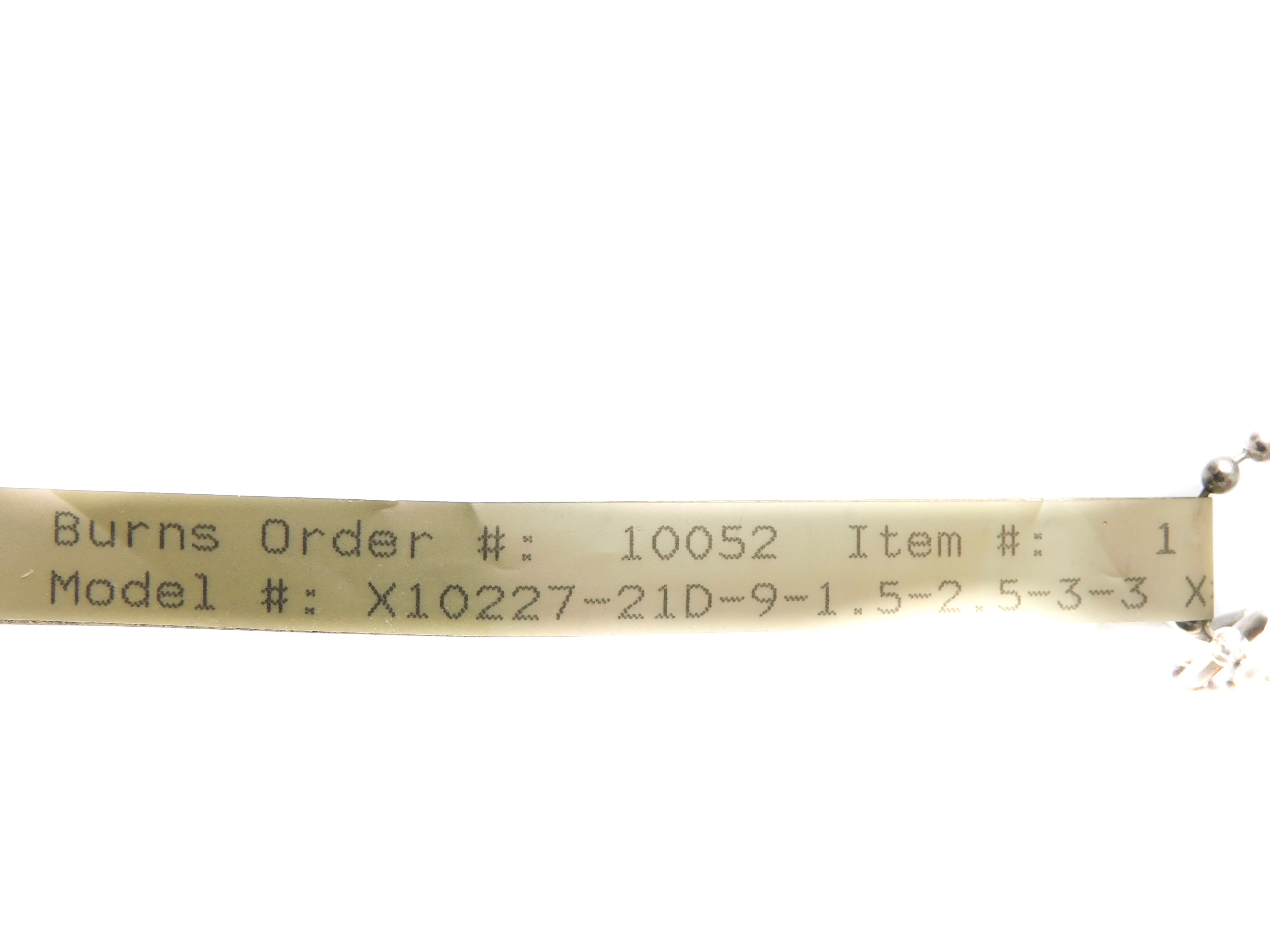BURNS X10227-21D-0-1.5-2.5-3-3 NSNP