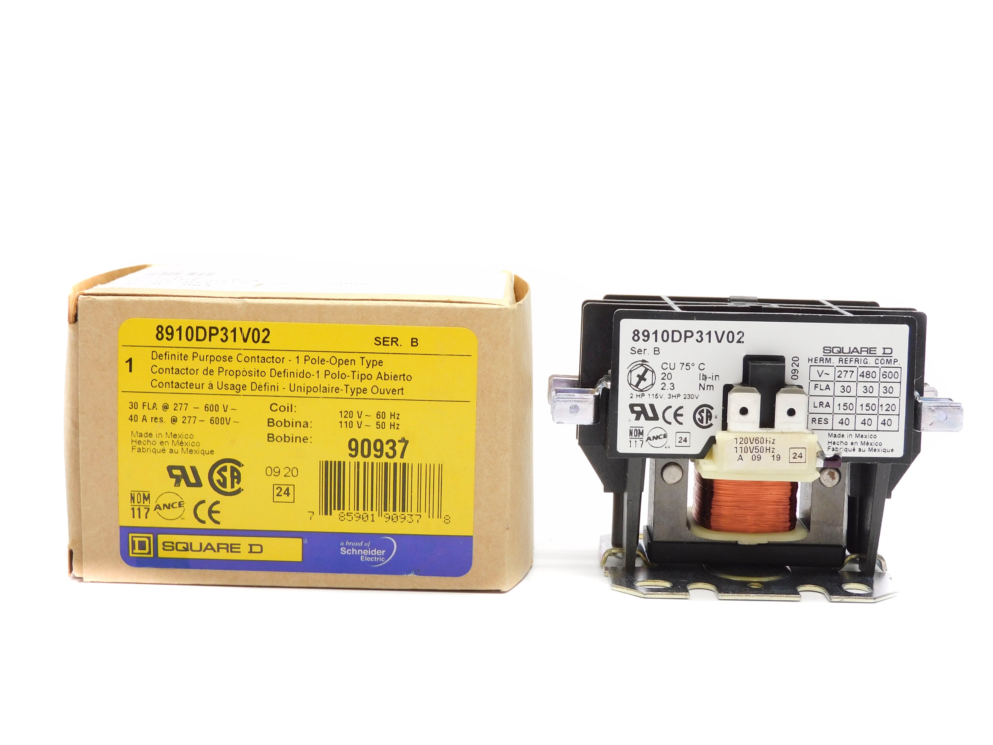SQUARE D 8910DP31V02 SER. B 277-600V NSMP