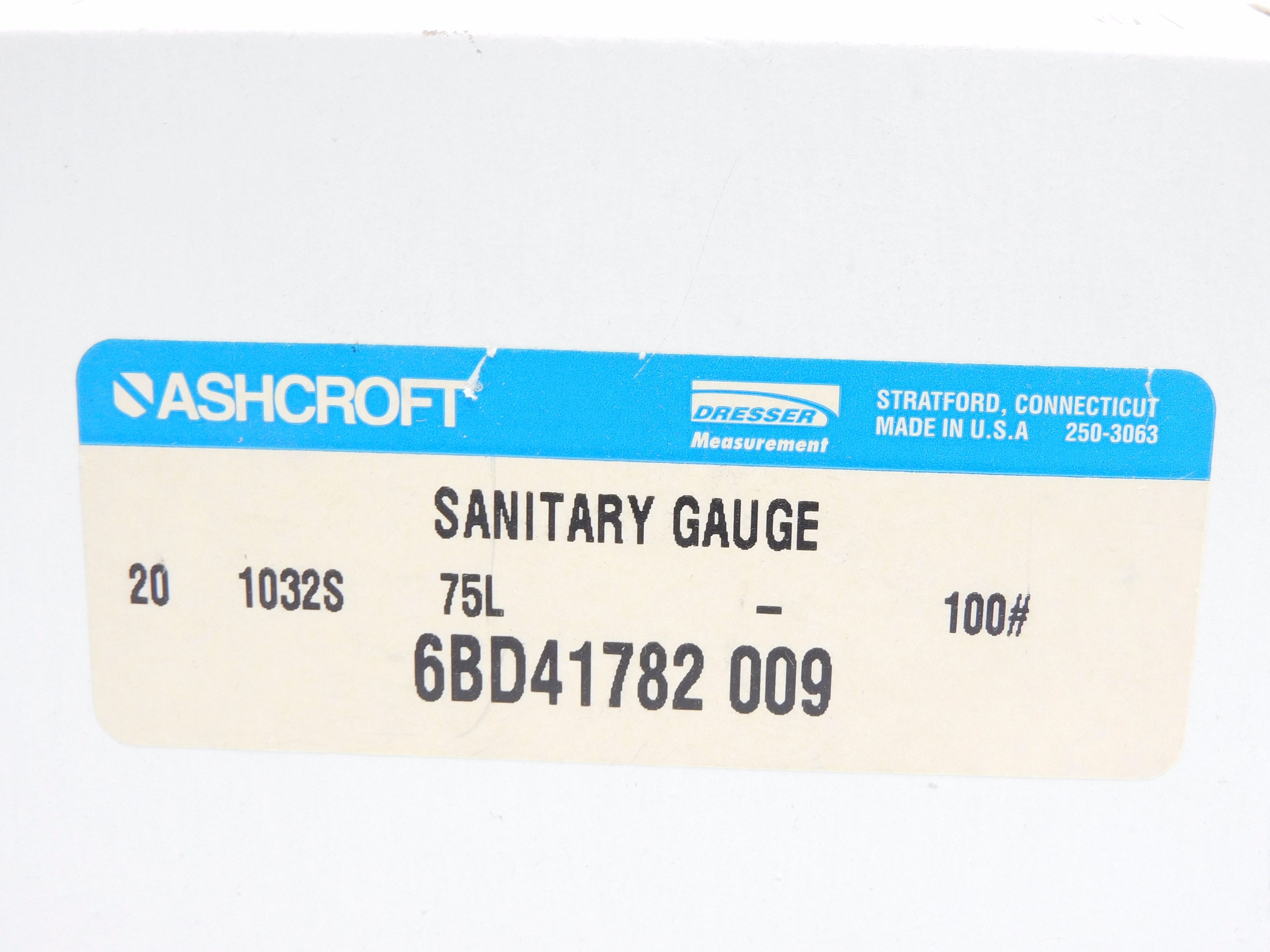 ASHCROFT 201032S75L-100 0-100PSI NSMP