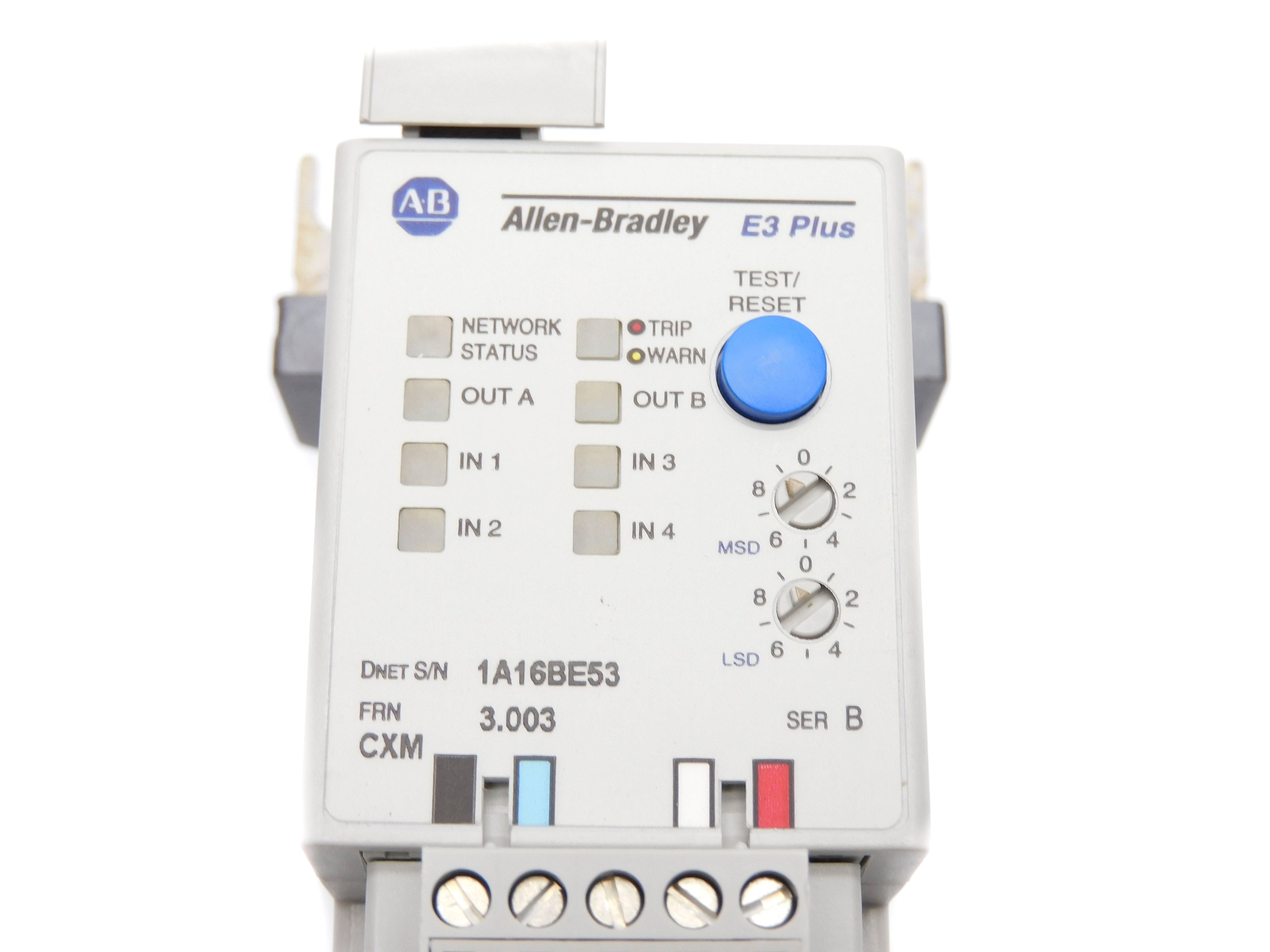 ALLEN BRADLEY 592-EC2AC SER. B F/W 3.003 24VDC 1-5A NSNP