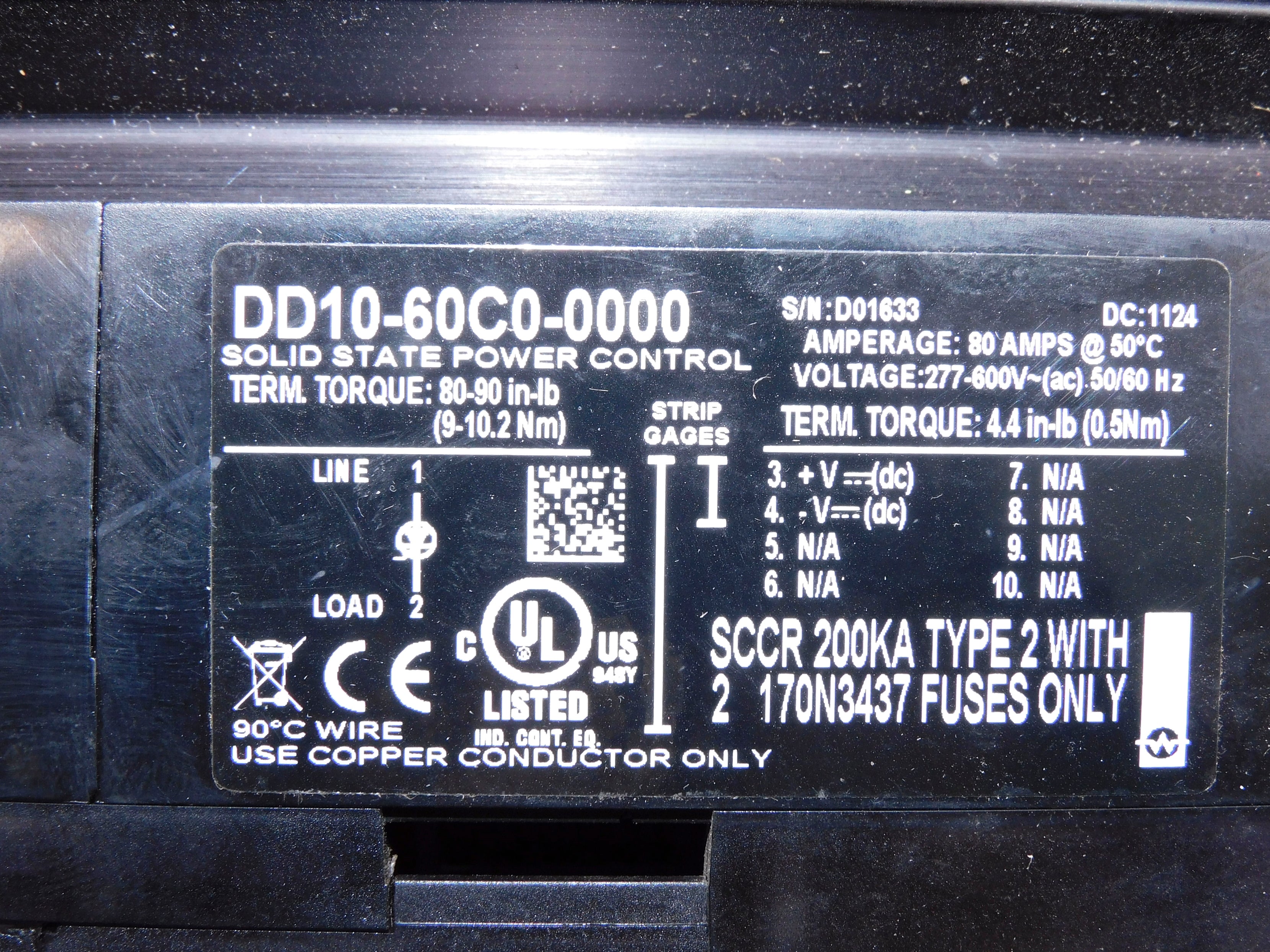 WATLOW DD10-60C0-0000 UNMP