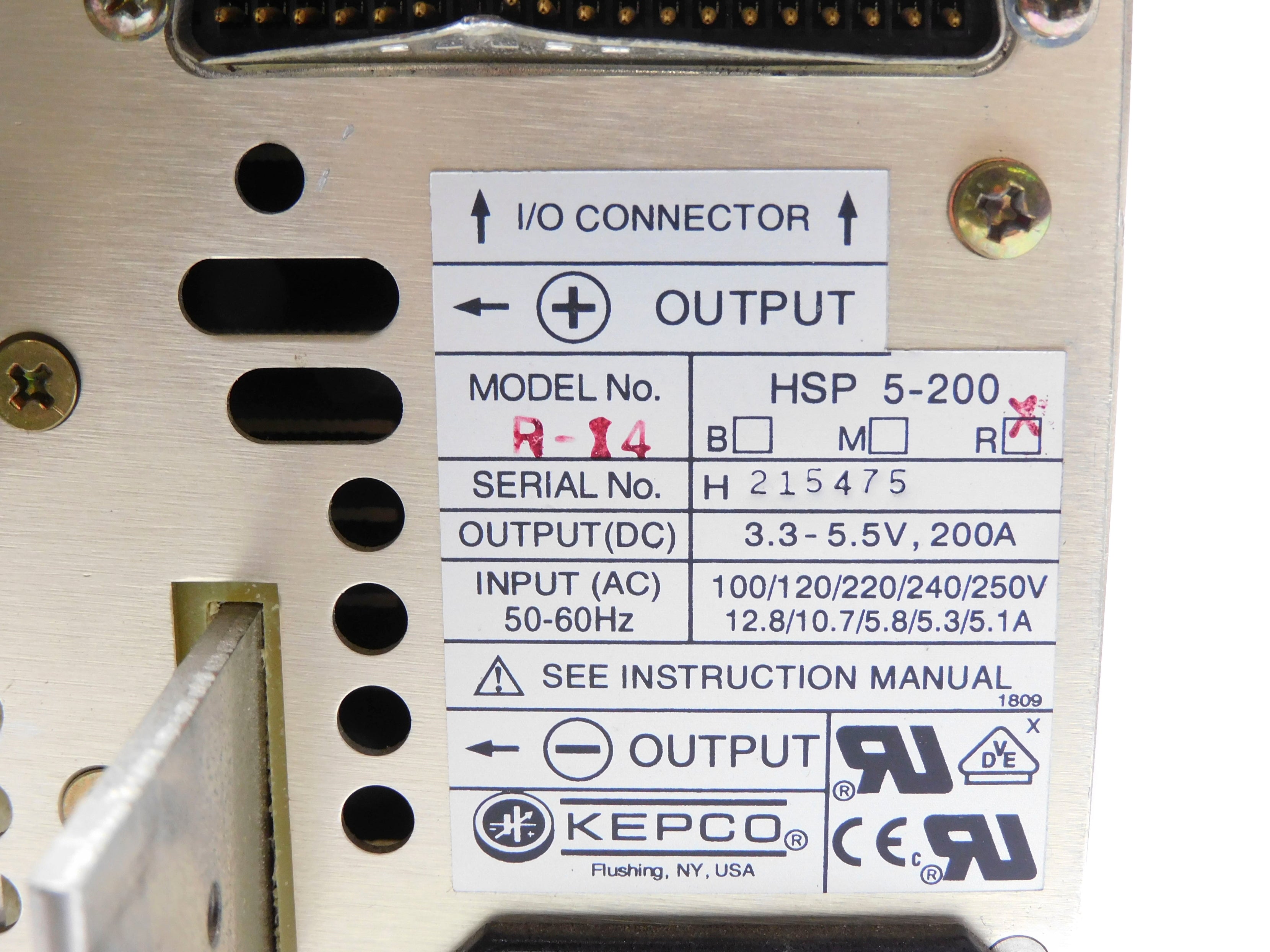 KEPCO HSP5-200MR UNMP