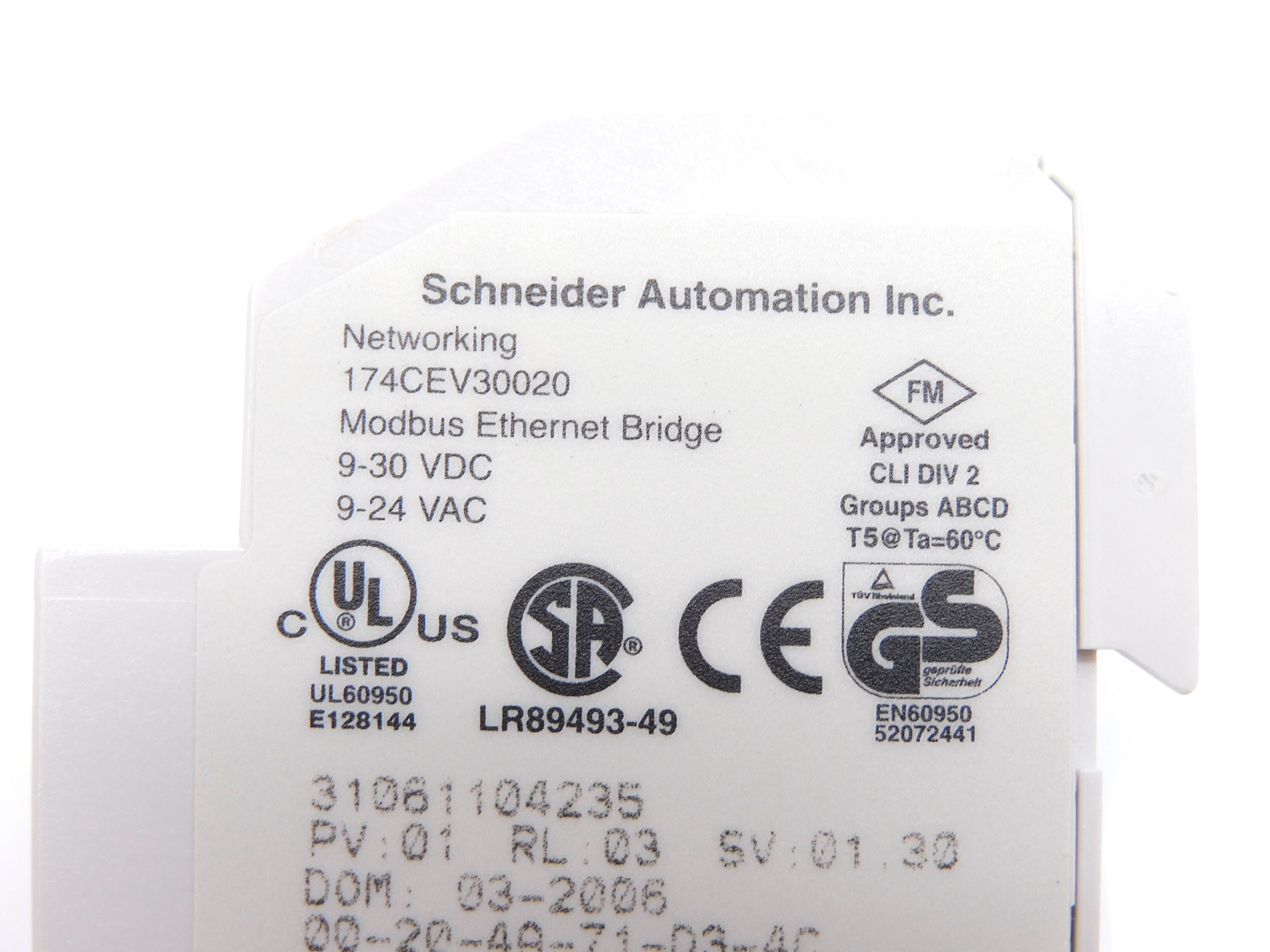 SCHNEIDER 174CEV30020 NSMP