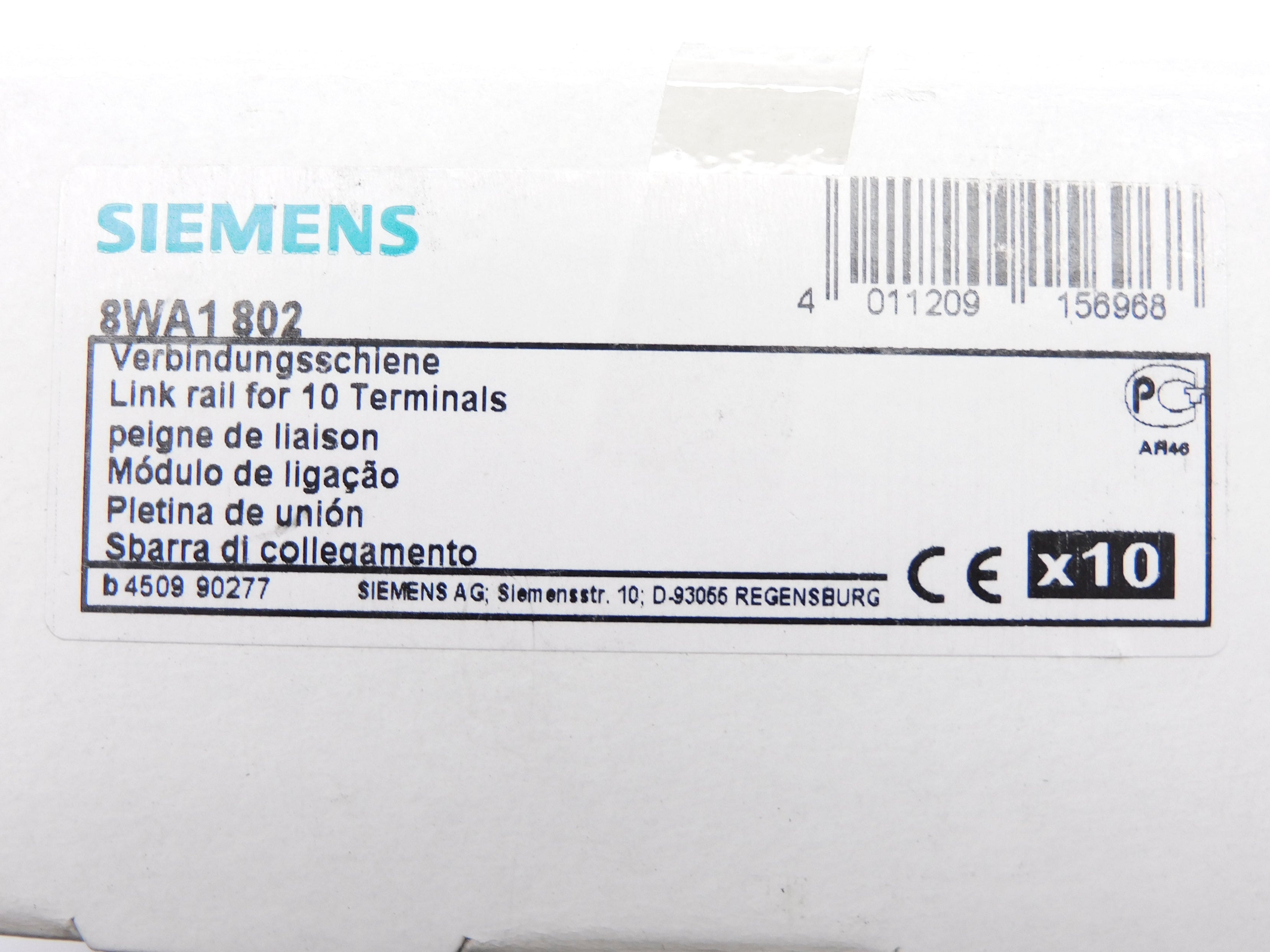 SIEMENS 8WA1802 (PKG OF 10) NSFS