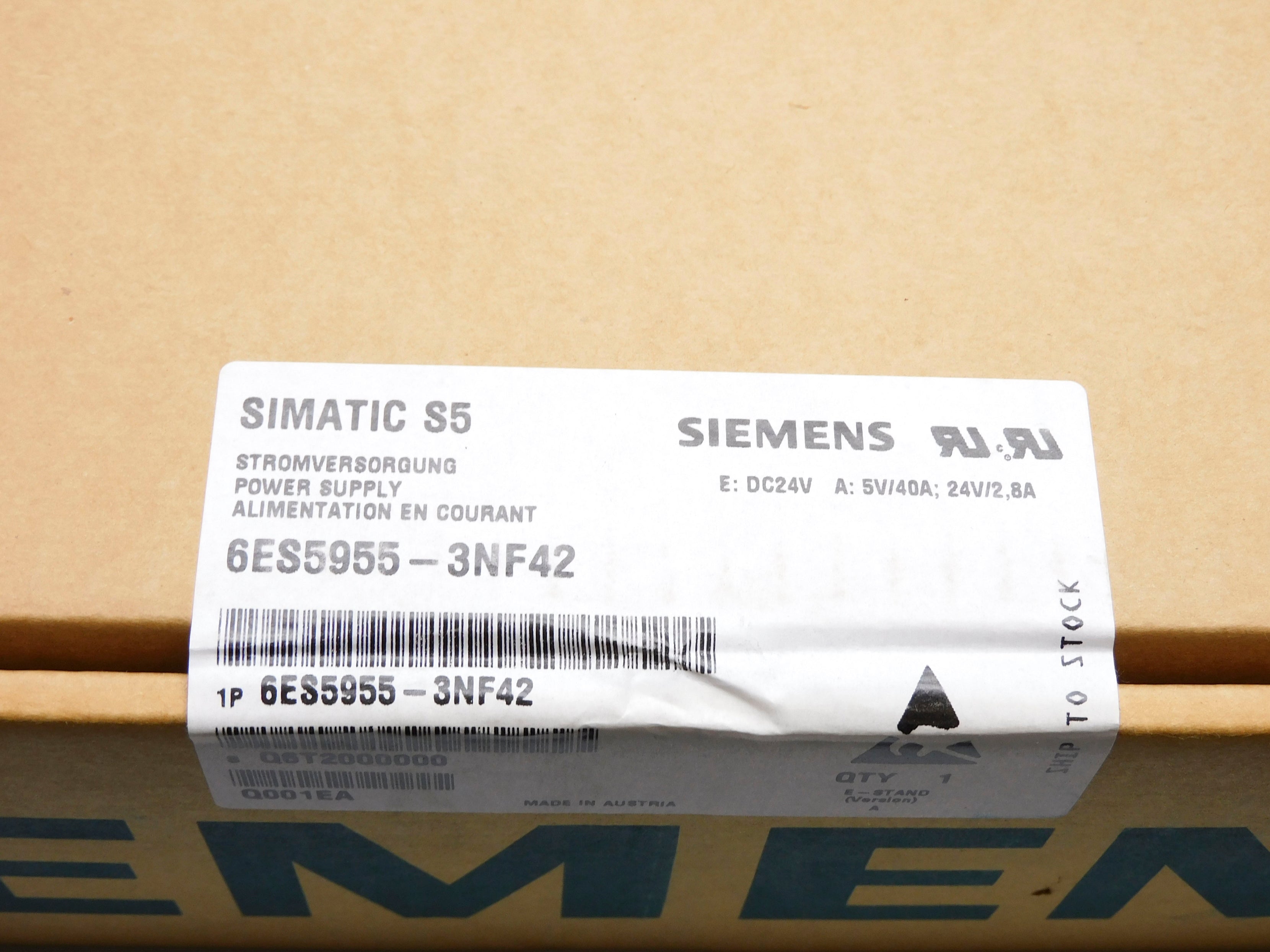 SIEMENS 6ES5955-3NF42 NSFS