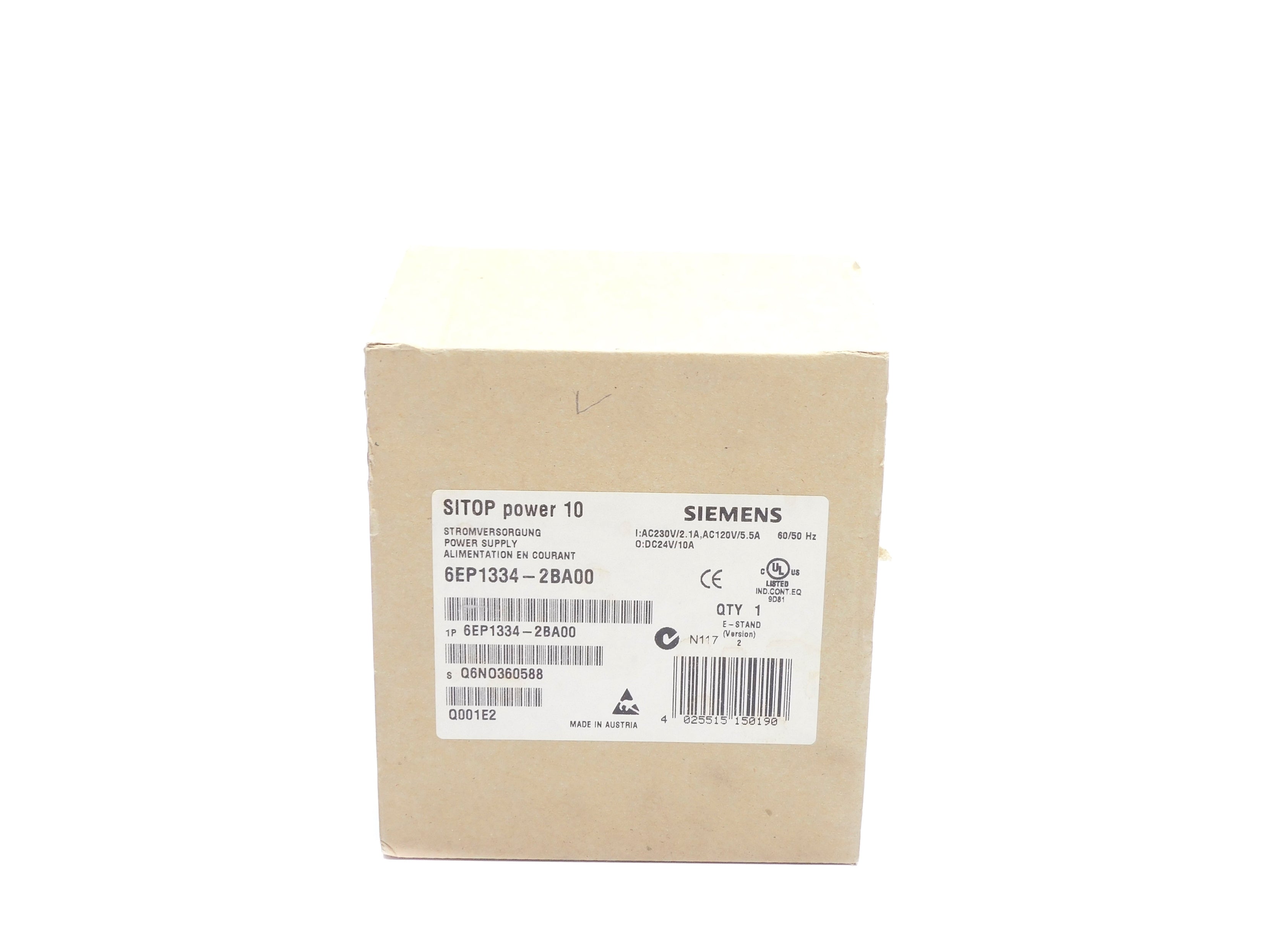 SIEMENS 6EP1334-2BA00 NSFS