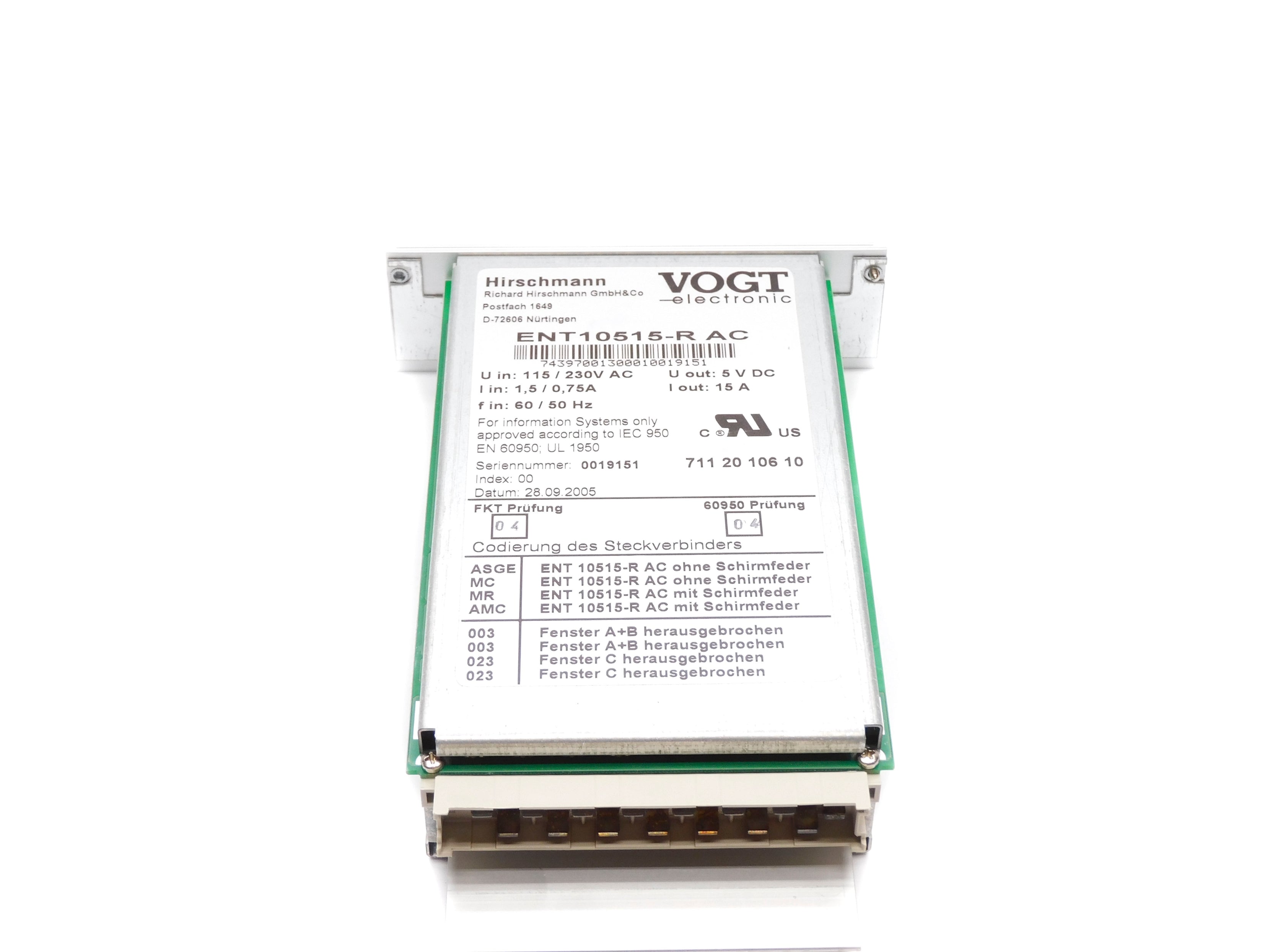 HIRSCHMANN ENT10515-RAC 743970-213 NSMP
