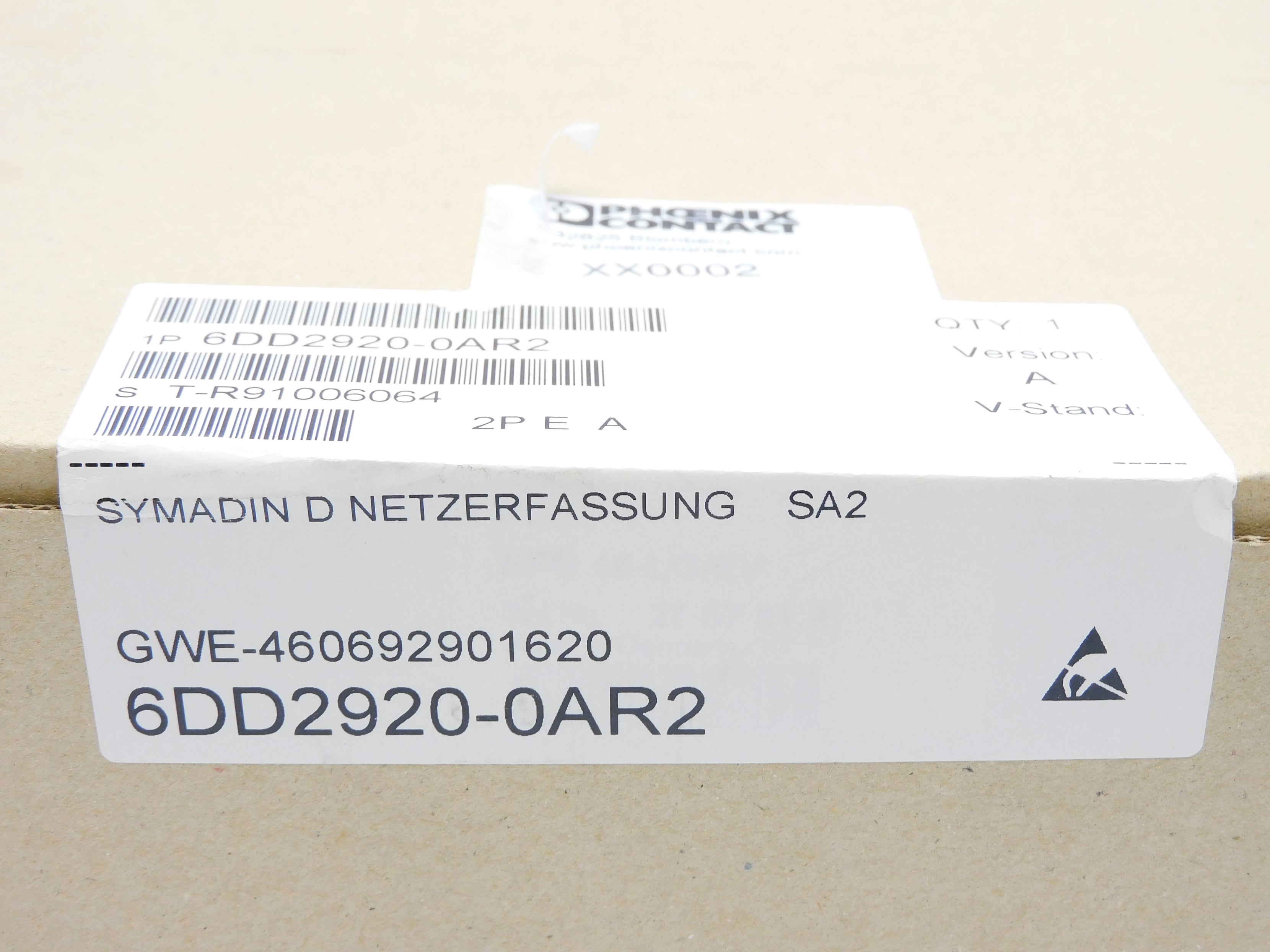 SIEMENS 6DD2920-0AR2 NSFS