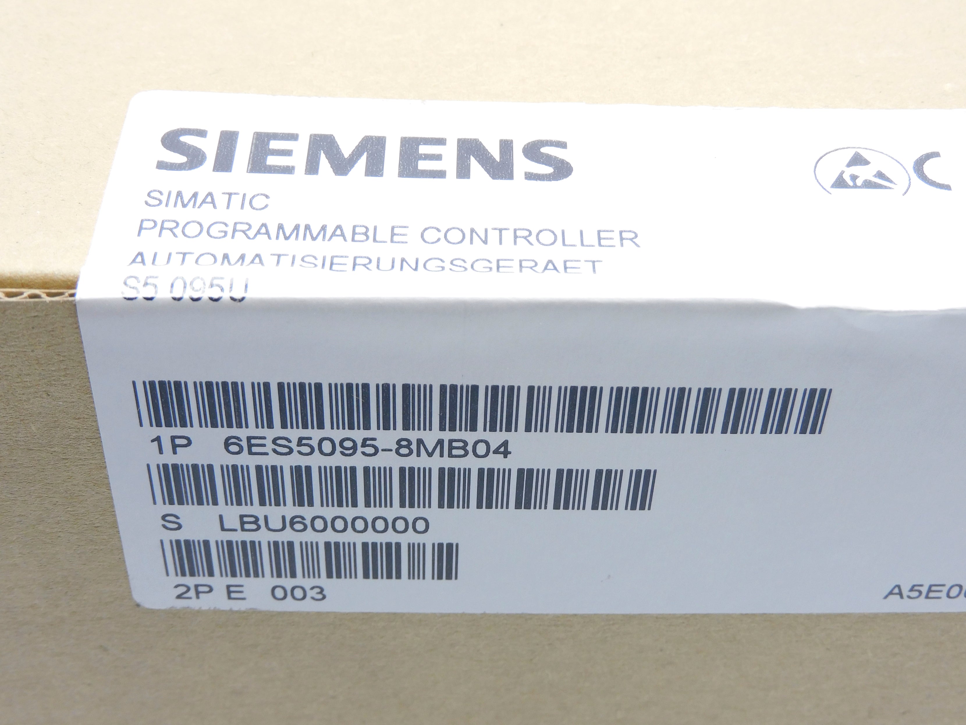 SIEMENS 6ES5095-8MB04 NSFS
