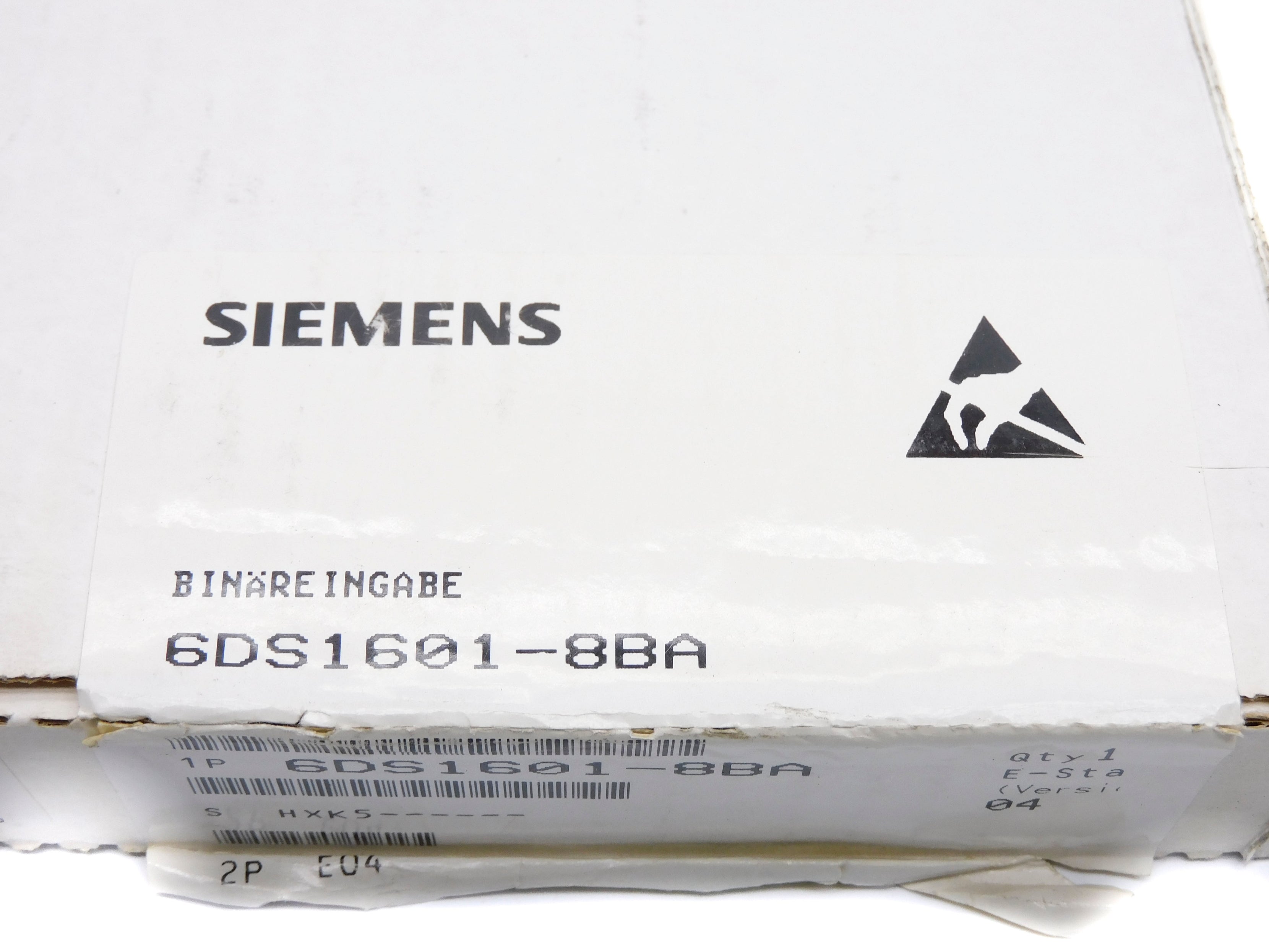 SIEMENS 6DS1601-8BA (AS PICTURED) NSFS