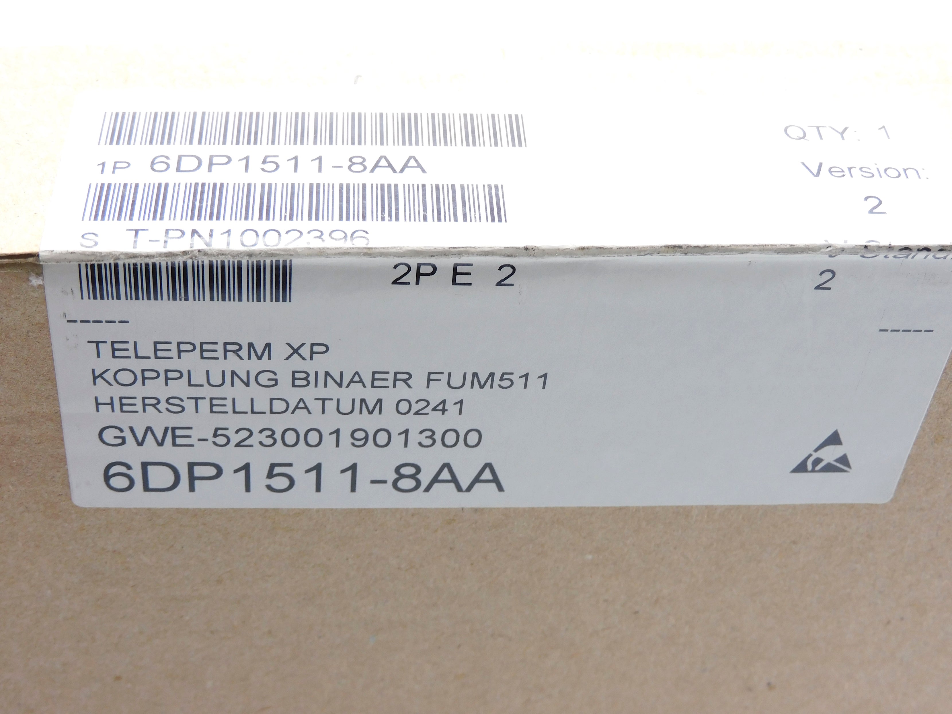SIEMENS 6DP1511-8AA NSFS