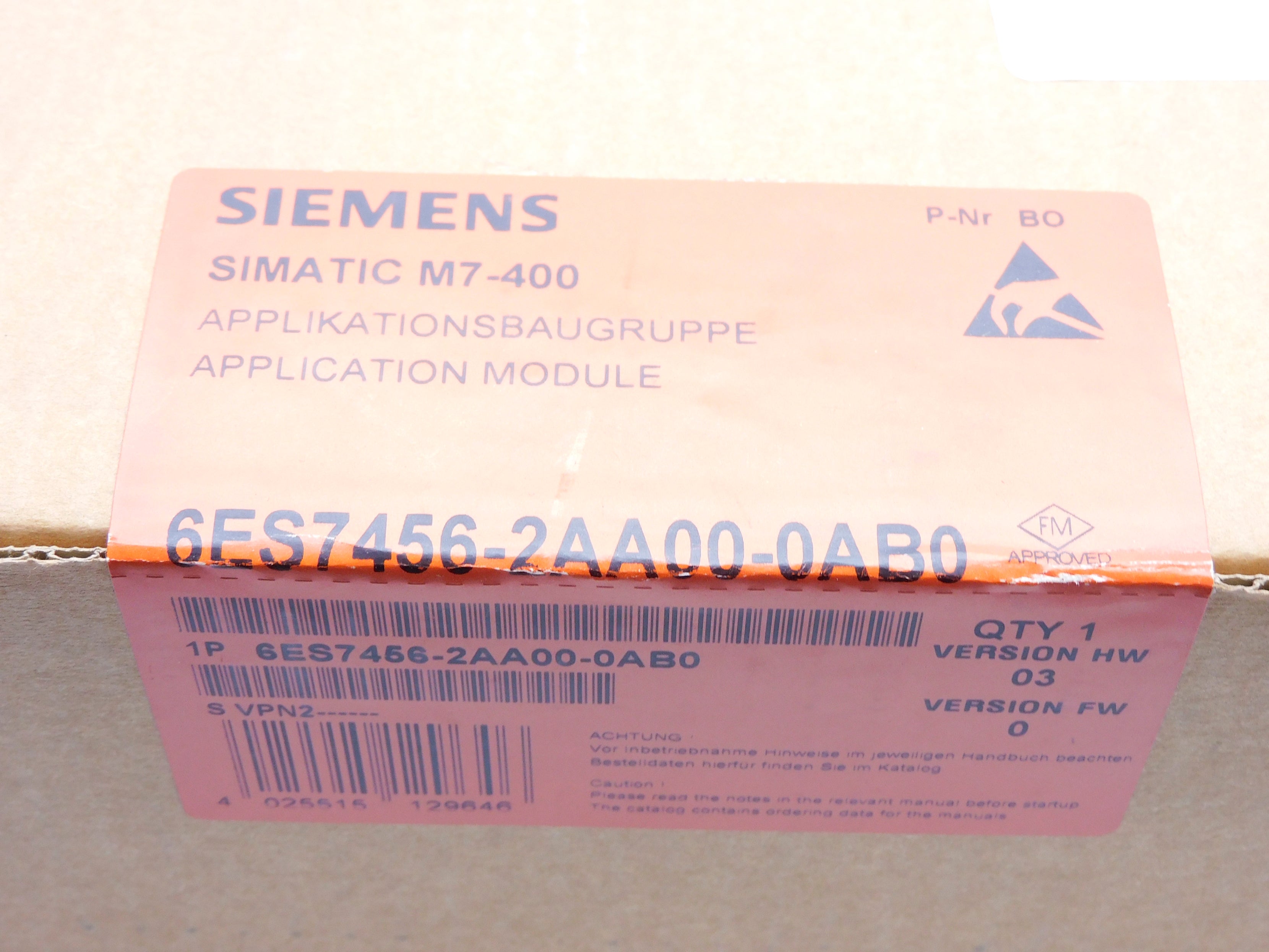 SIEMENS 6ES7456-2AA00-0AB0 NSFS