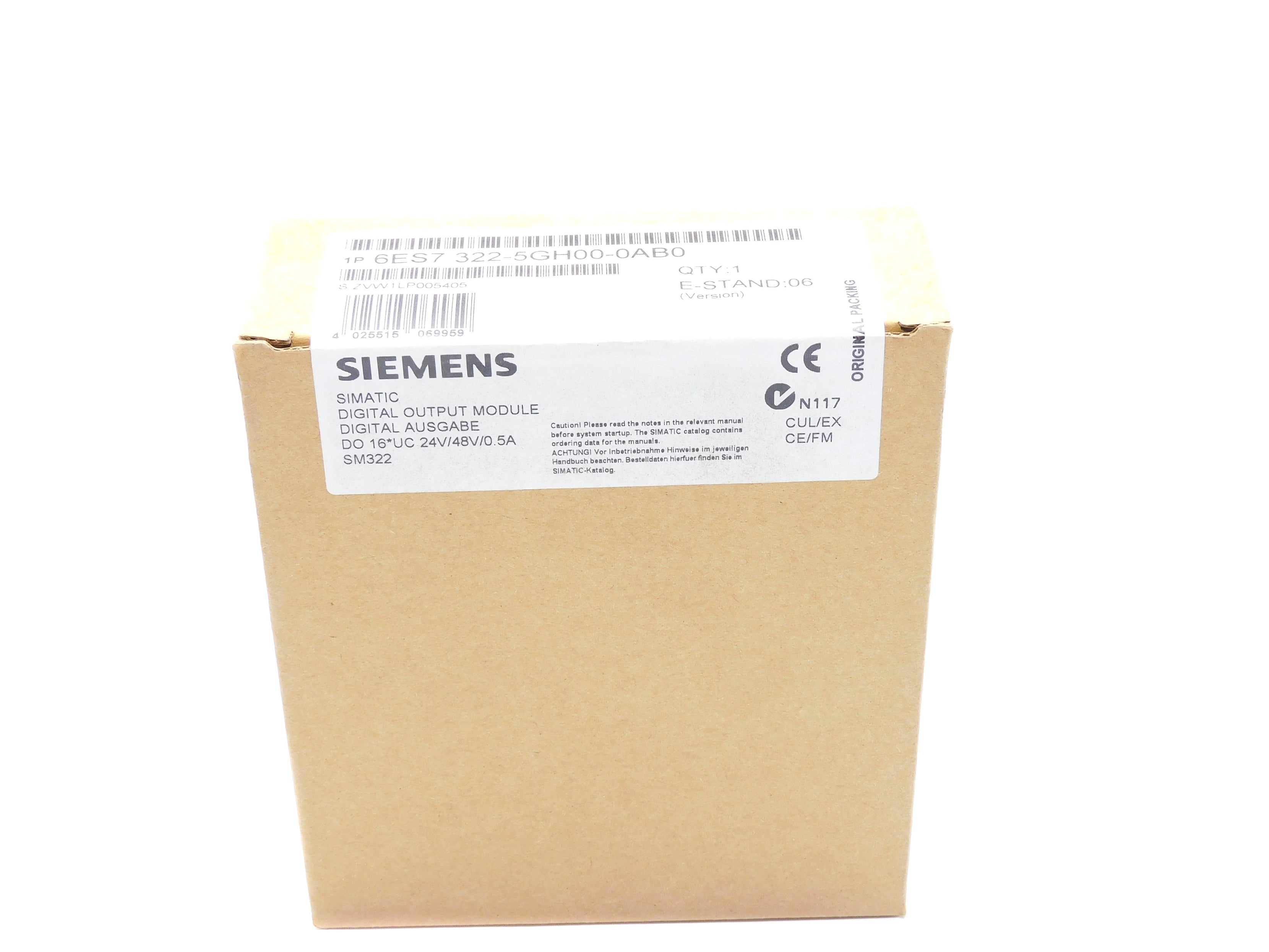 SIEMENS 6ES7322-5GH00-0AB0 NSFS