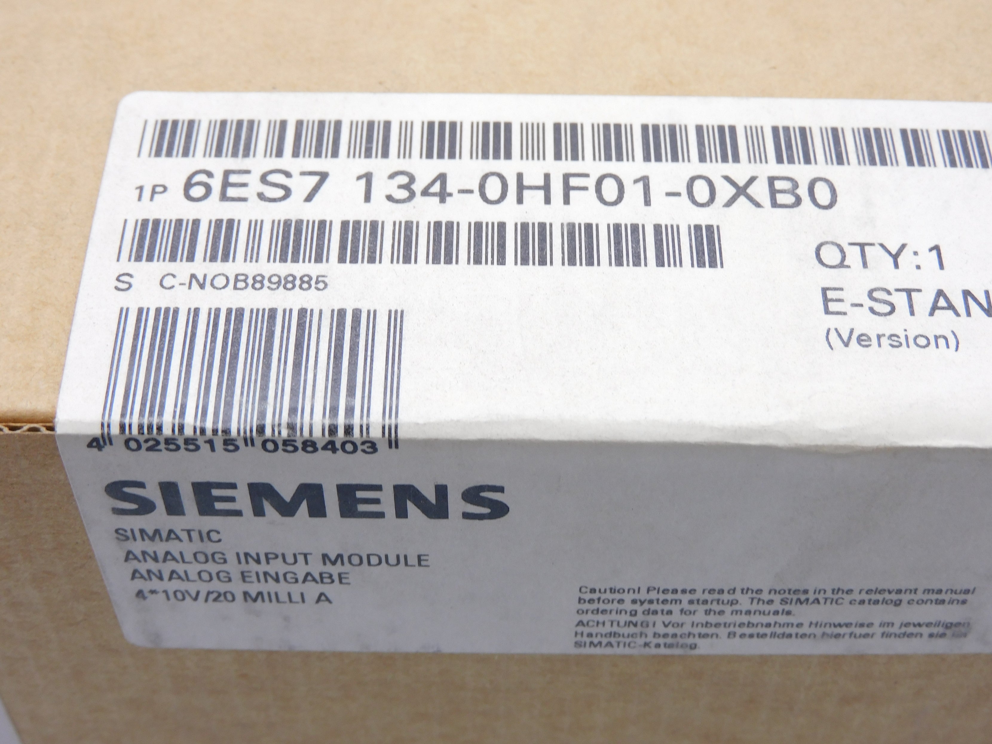 SIEMENS 6ES7134-0HF01-0XB0 NSFS