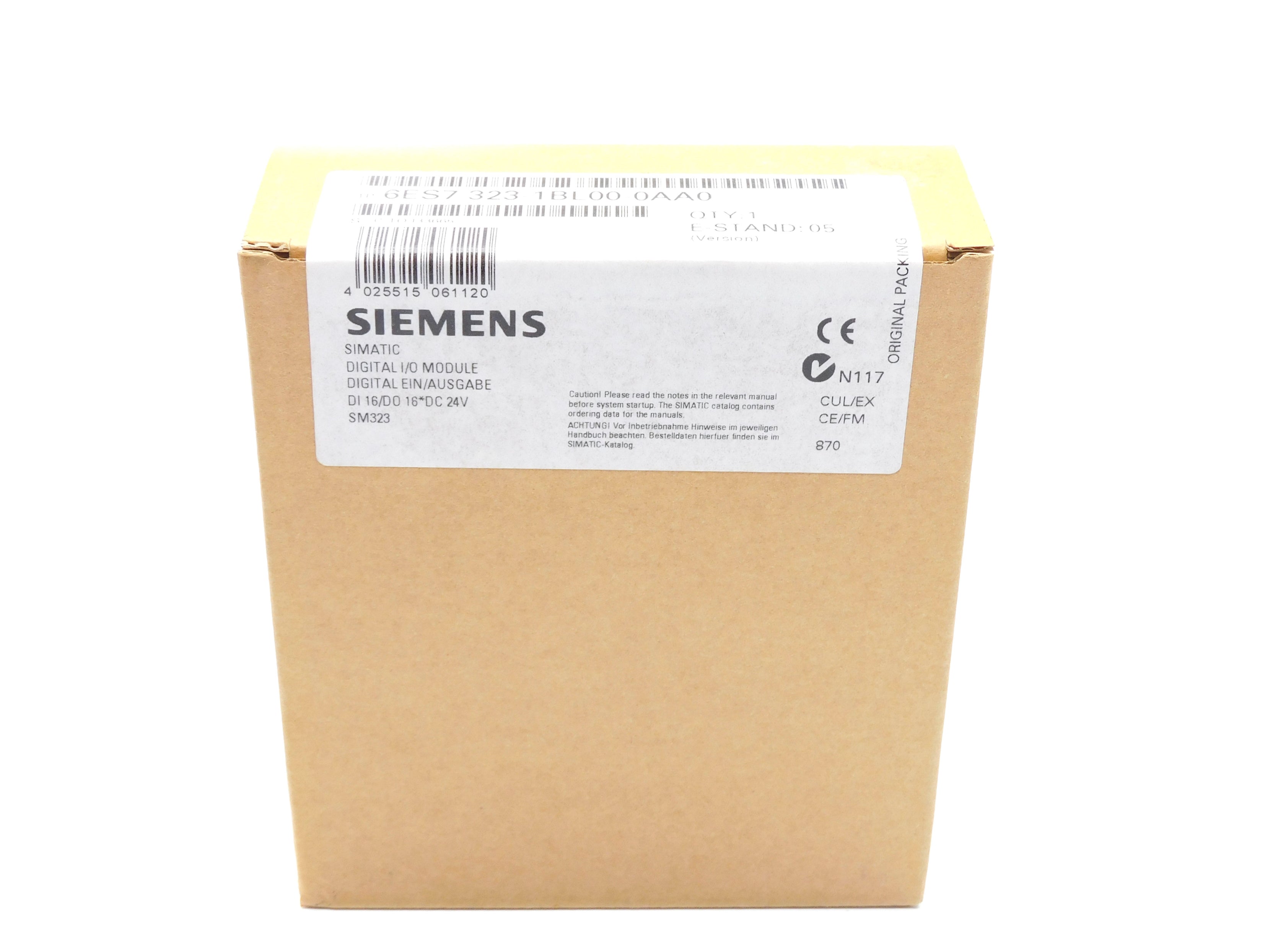 SIEMENS 6ES7323-1BL00-0AA0 24VDC NSFS
