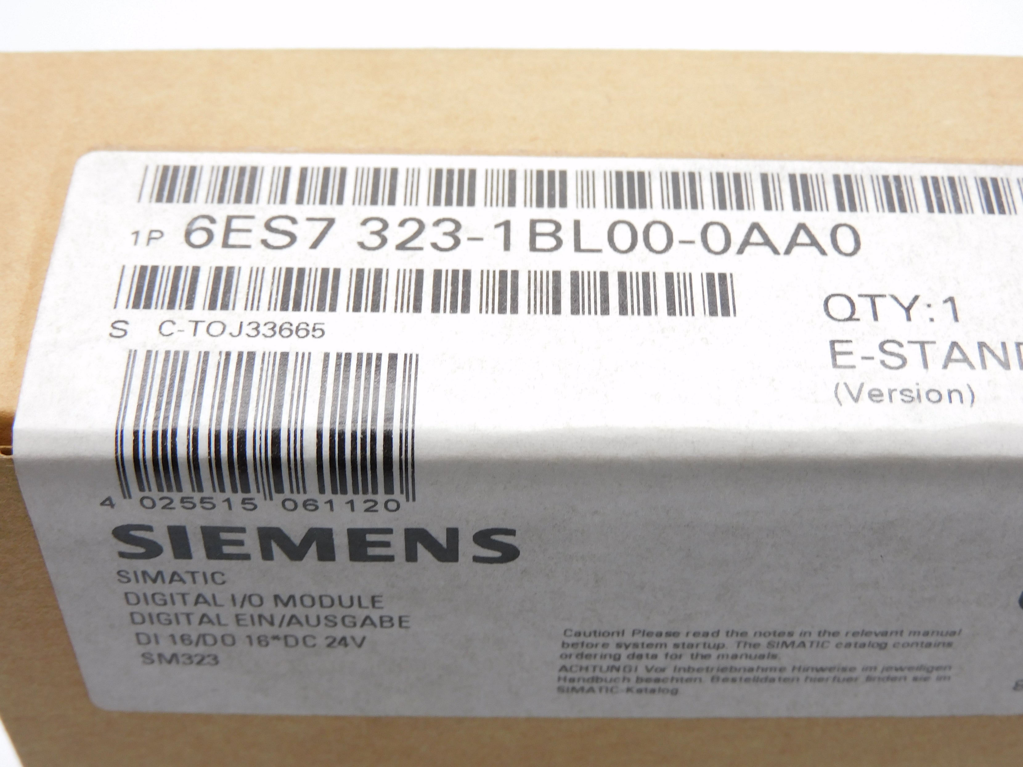 SIEMENS 6ES7323-1BL00-0AA0 24VDC NSFS