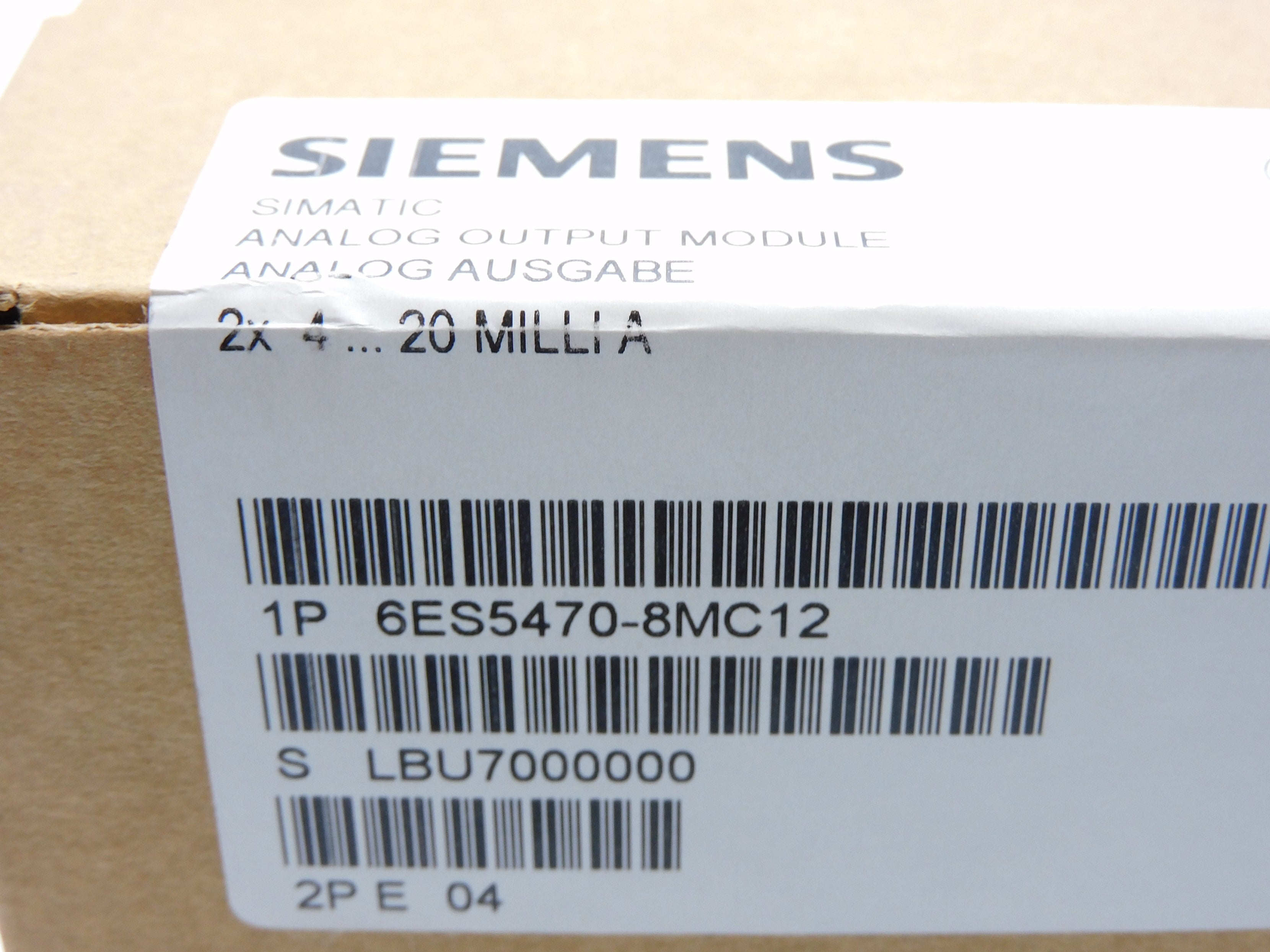 SIEMENS 6ES5470-8MC12 NSFS