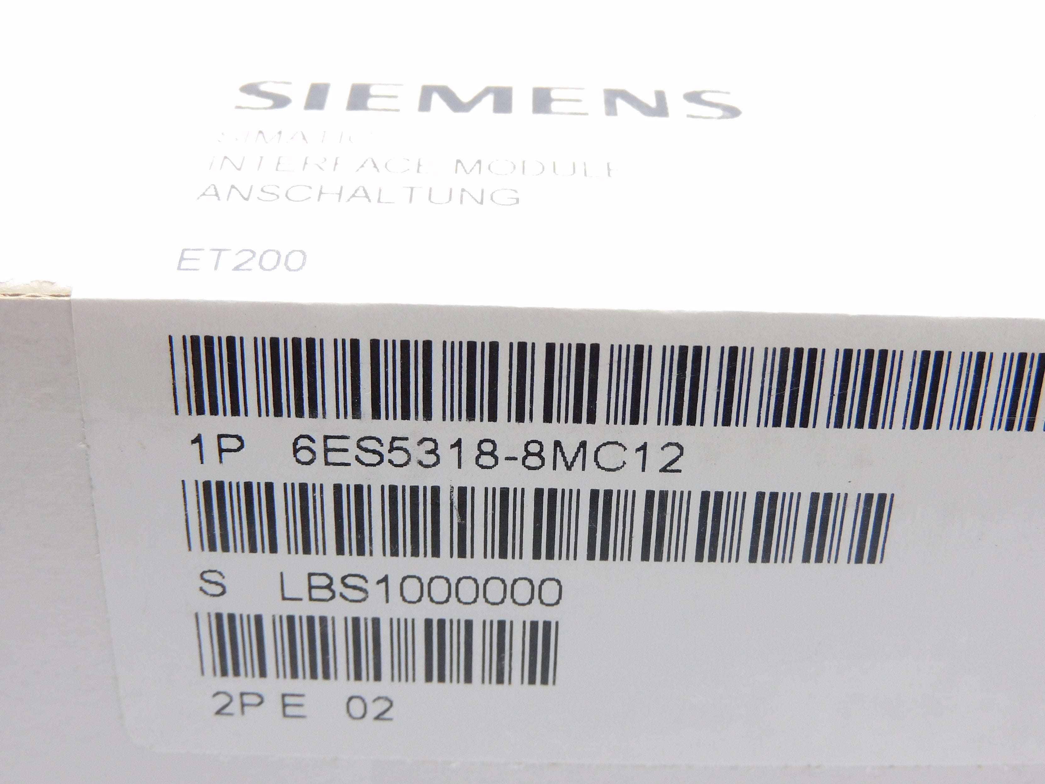 SIEMENS 6ES5318-8MC12 NSFS
