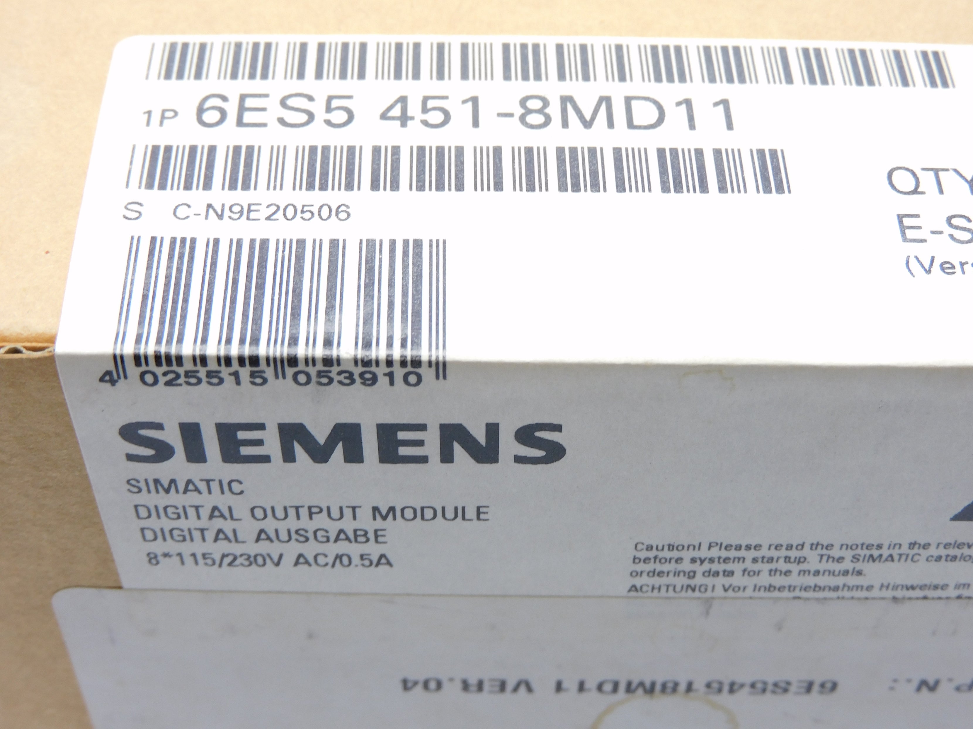 SIEMENS 6ES5451-8MD11 NSFS