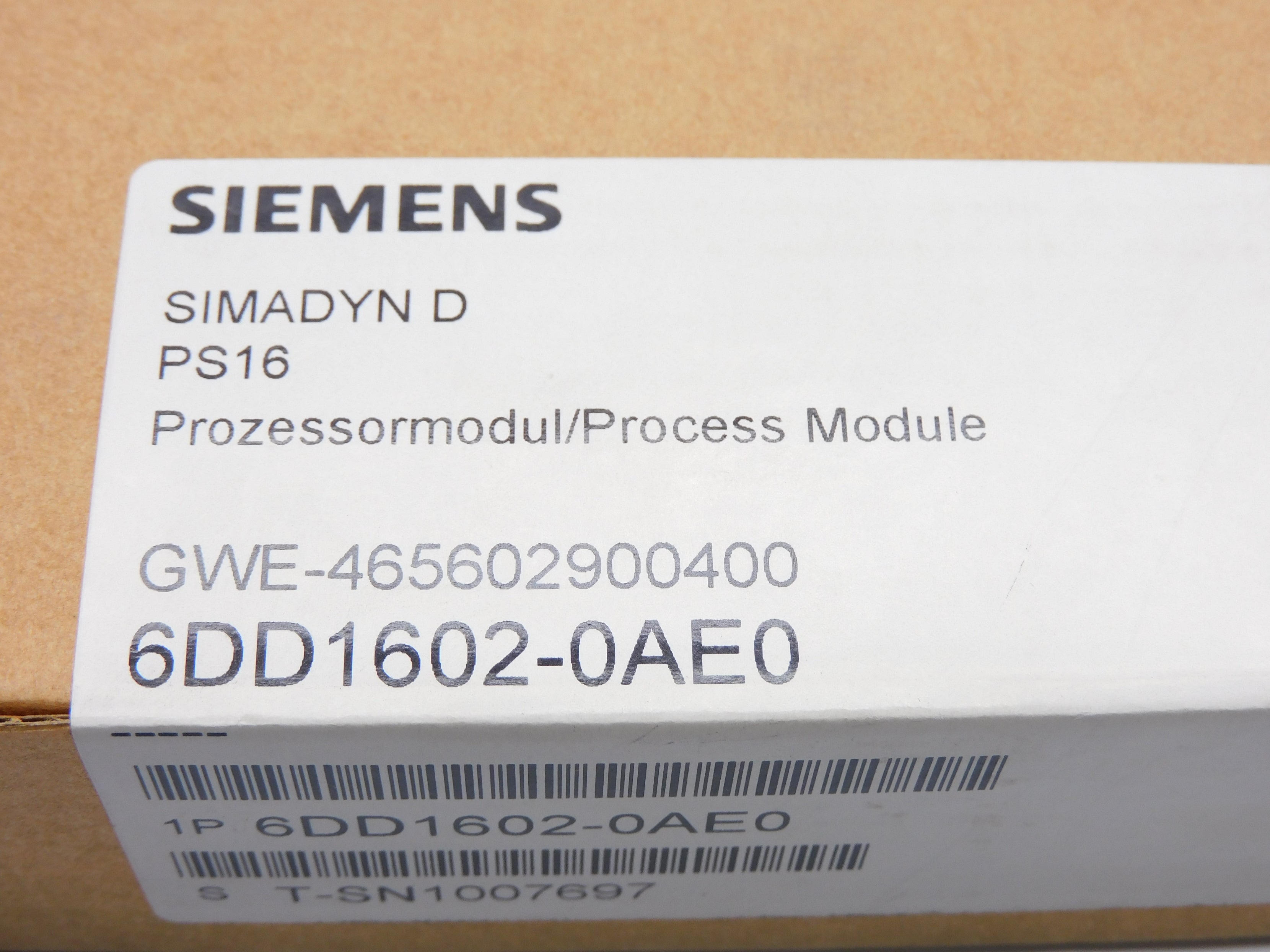 SIEMENS 6DD1602-0AE0 NSFS
