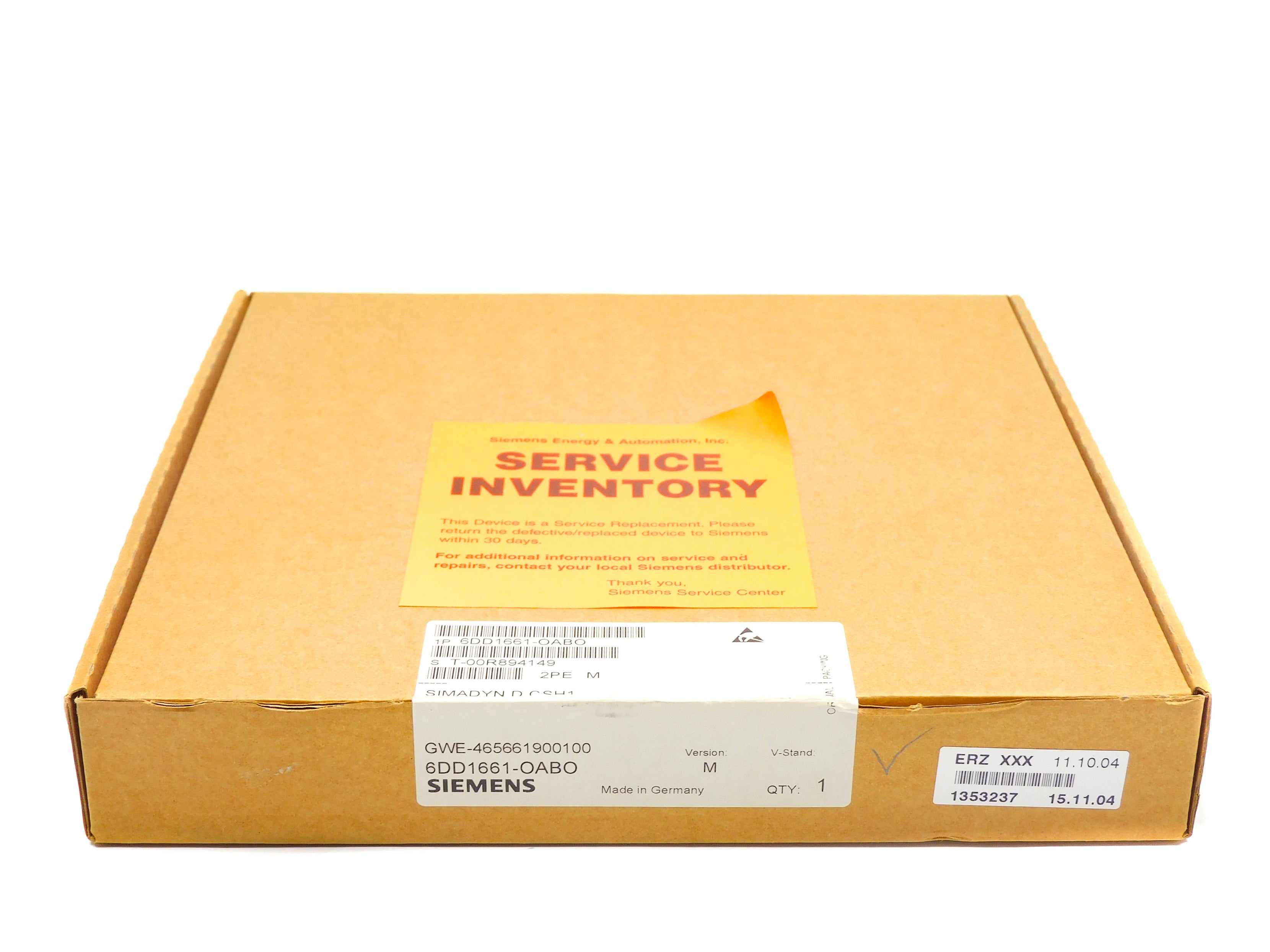SIEMENS 6DD1661-0AB0 NSFS