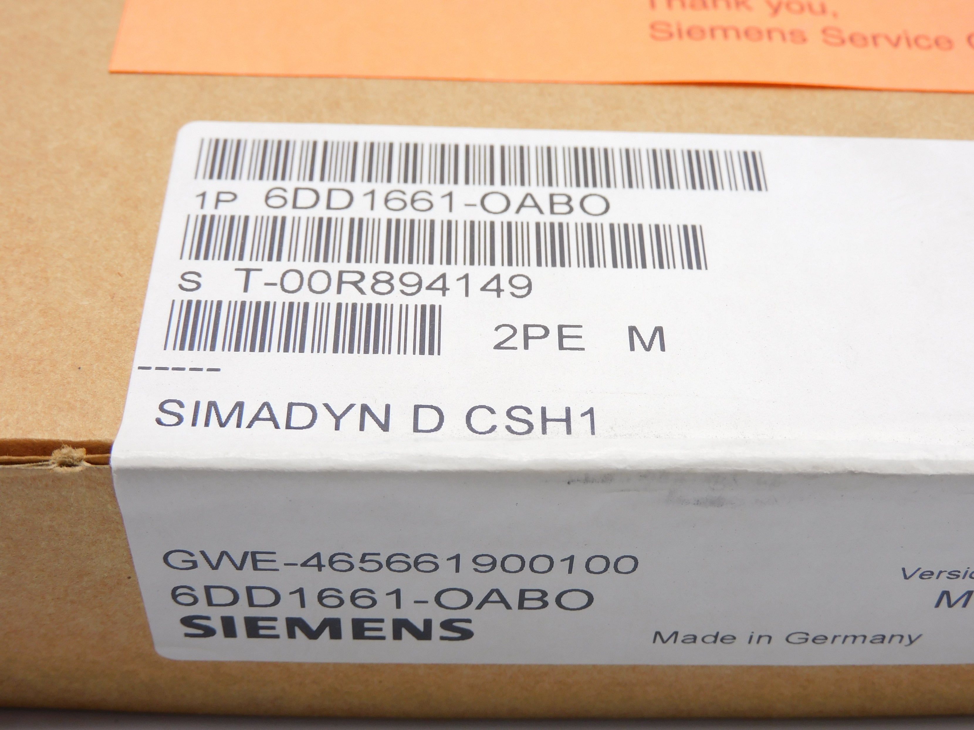 SIEMENS 6DD1661-0AB0 NSFS