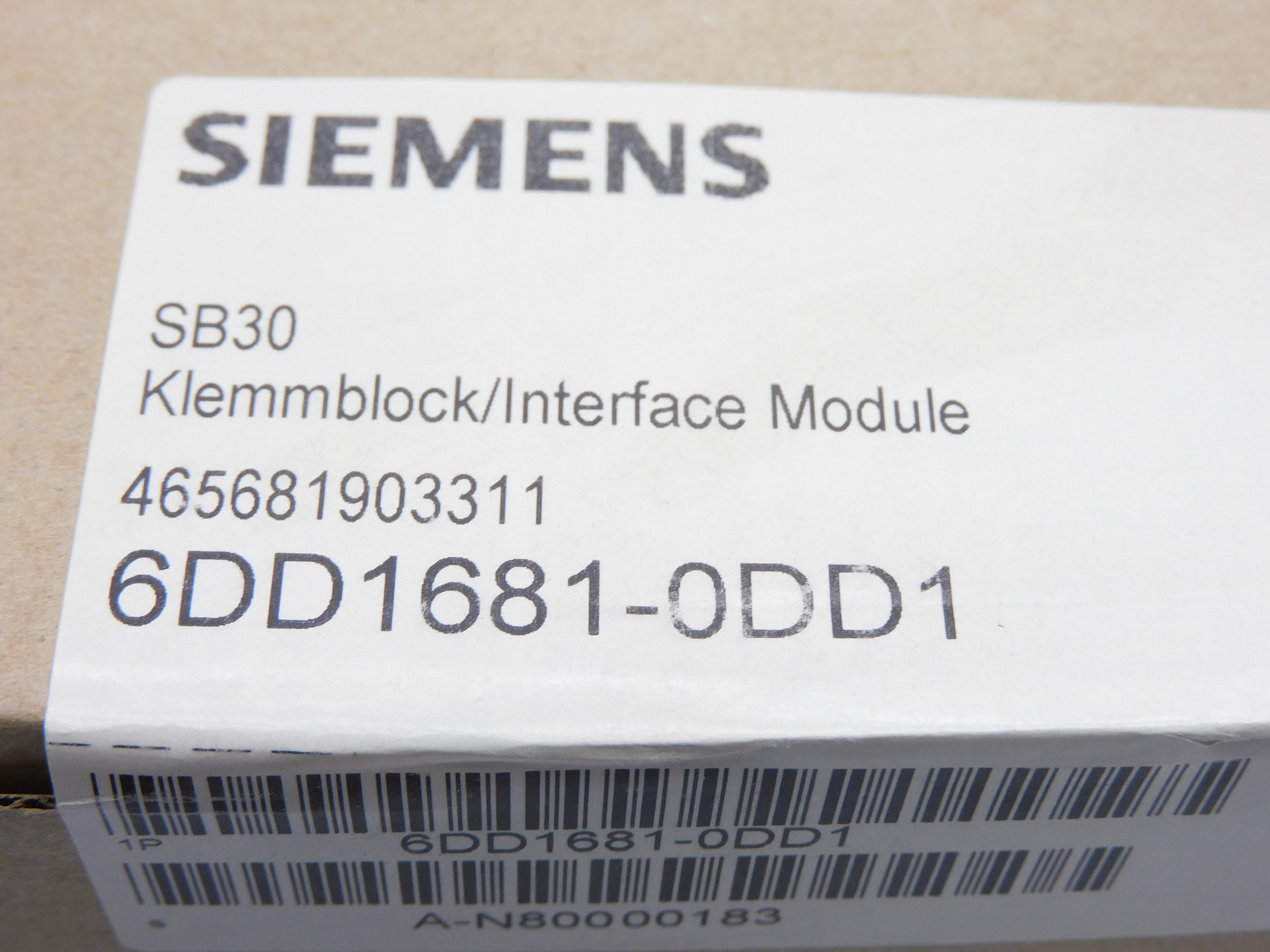 SIEMENS 6DD1681-0DD1 NSFS