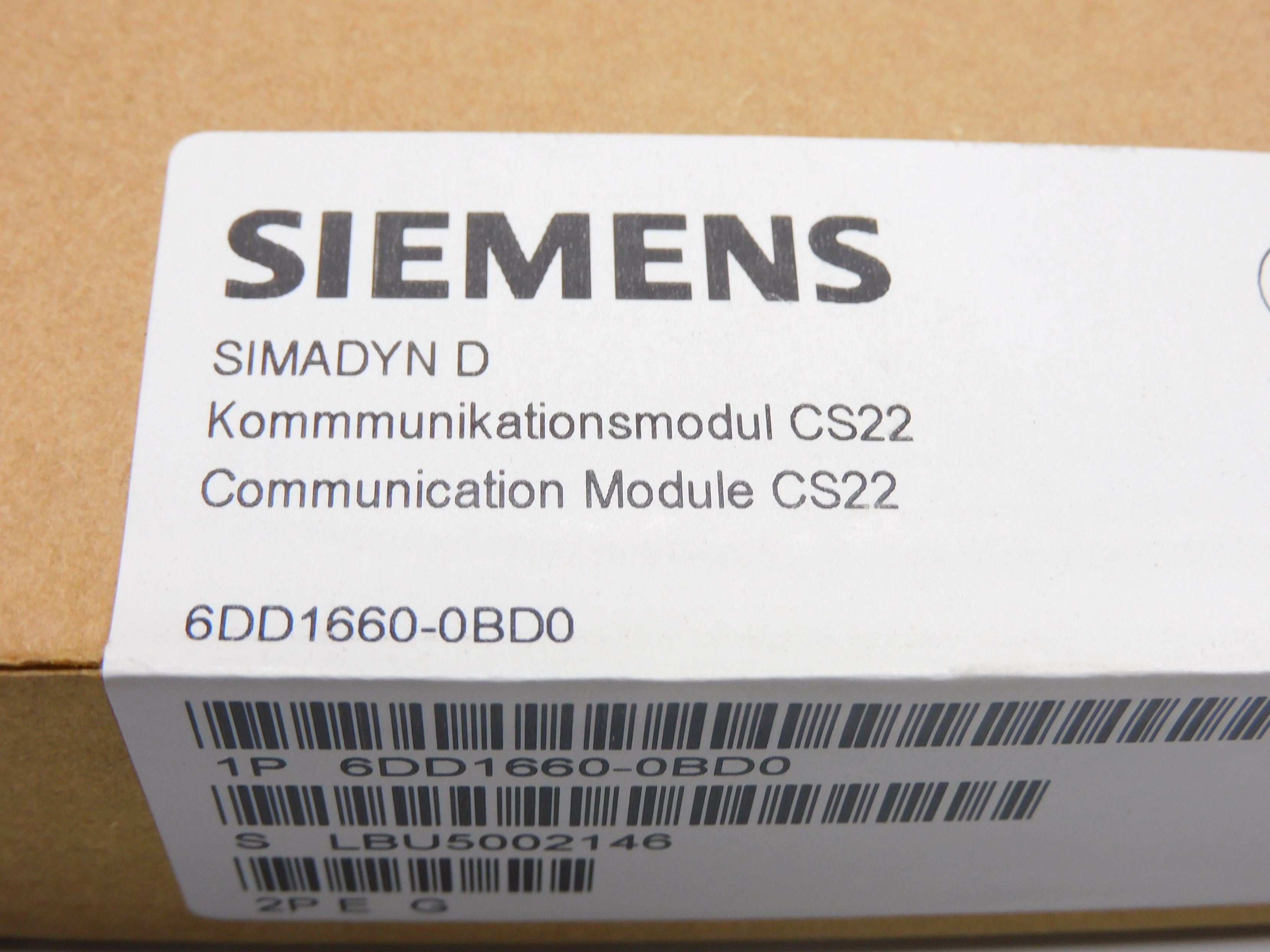 SIEMENS 6DD1660-0BD0 NSFS