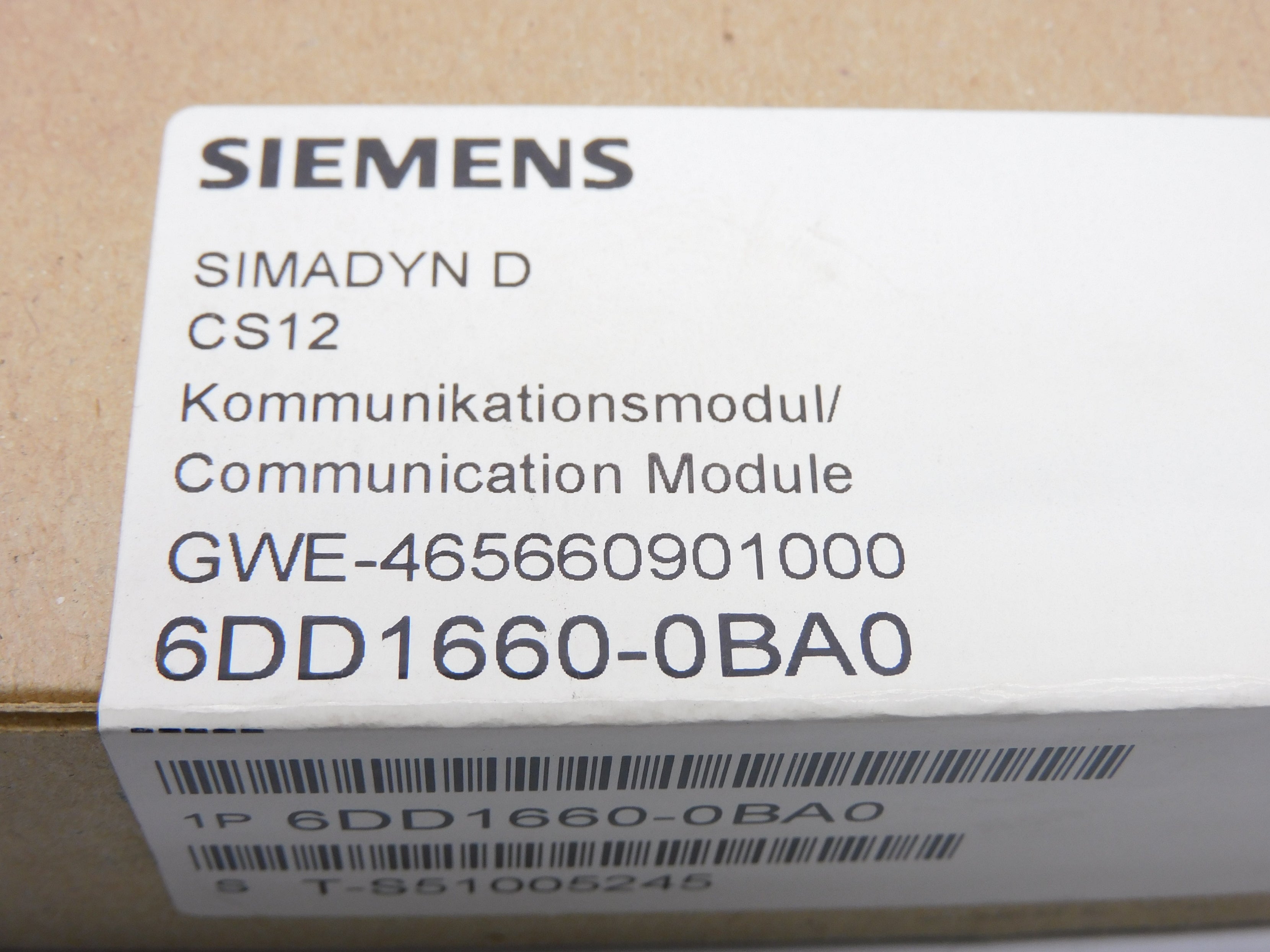 SIEMENS 6DD1660-0BA0 NSFS
