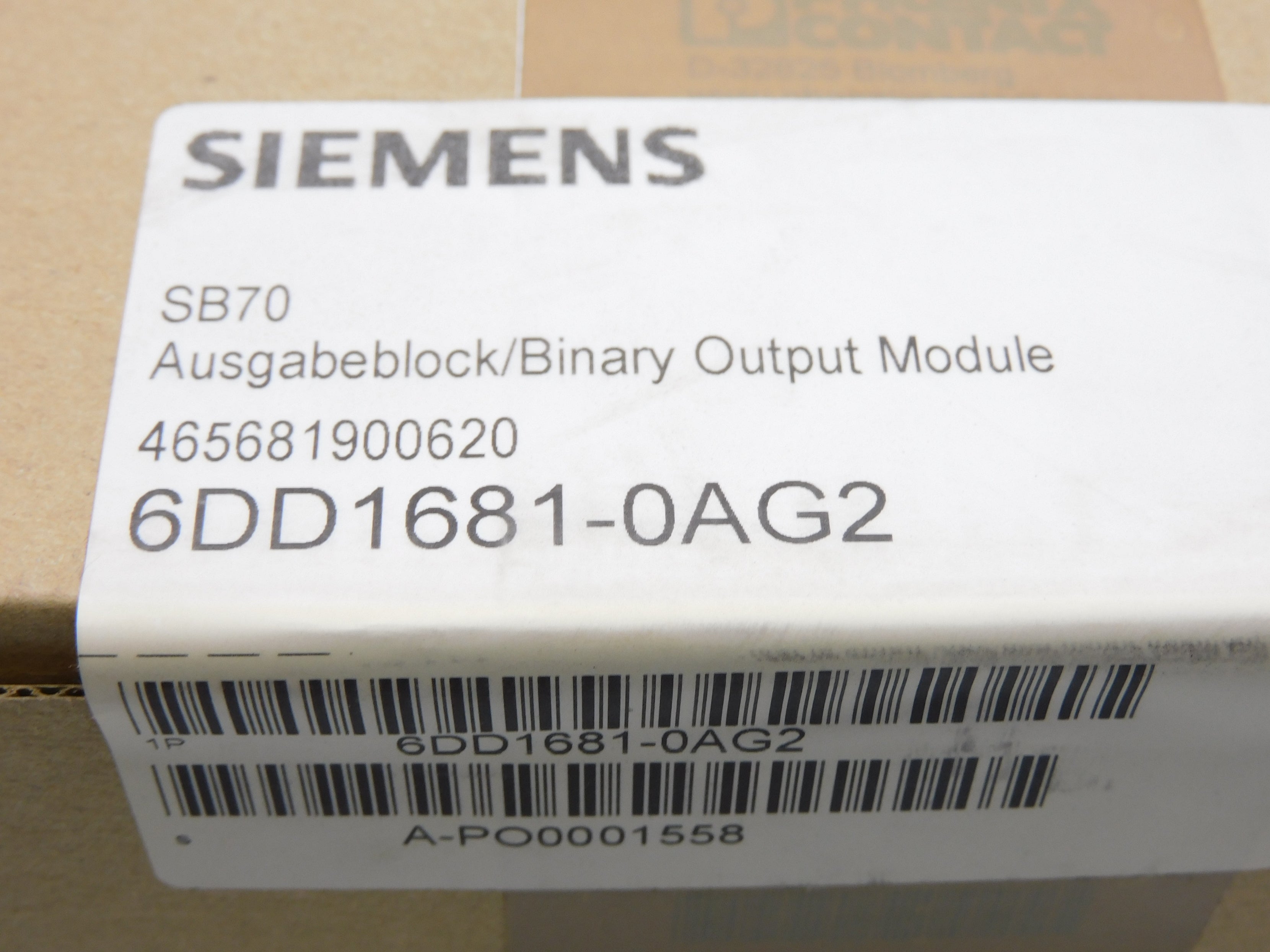 SIEMENS 6DD1681-0AG2 NSFS