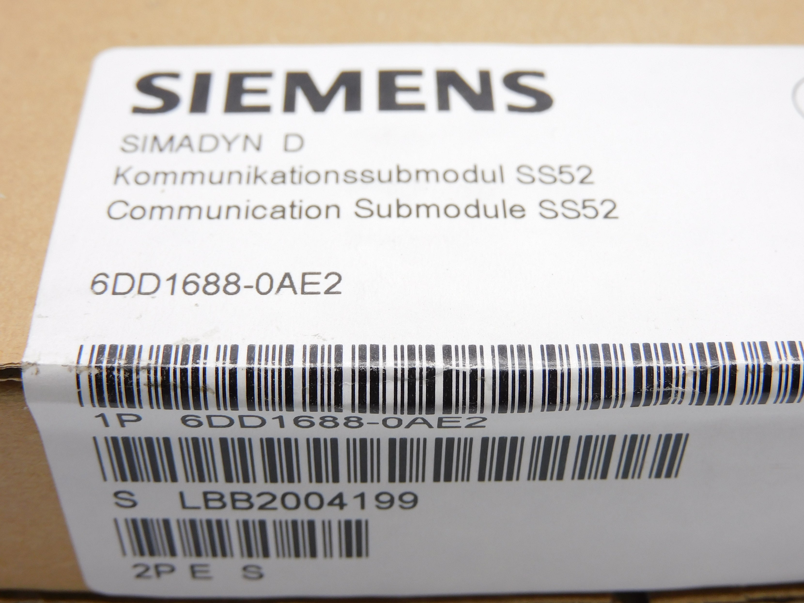 SIEMENS 6DD1688-0AE2 NSFS